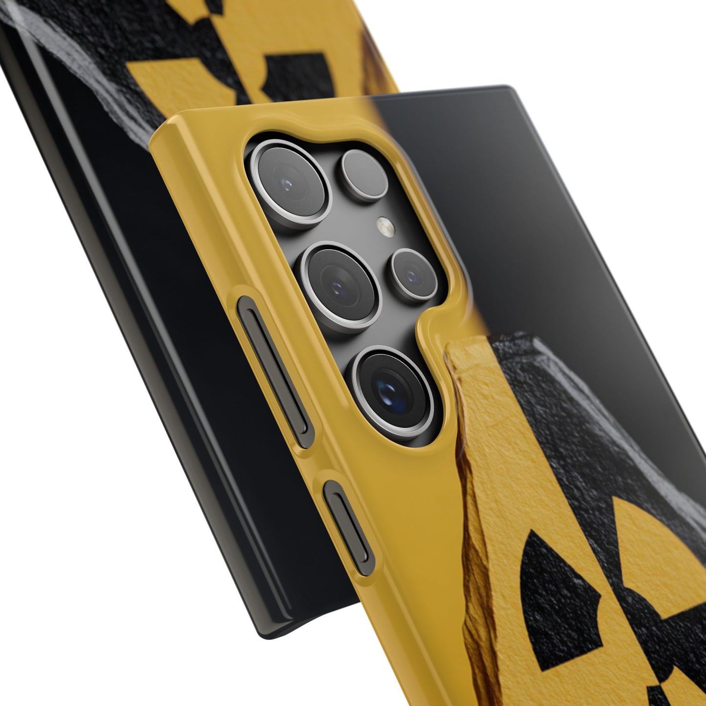 Bold Graphic Snap Case, Radiation Symbol Phone Cover, Trendy Phone Accessory, Unique Gift for Tech Lovers, Stylish Mobile Case
