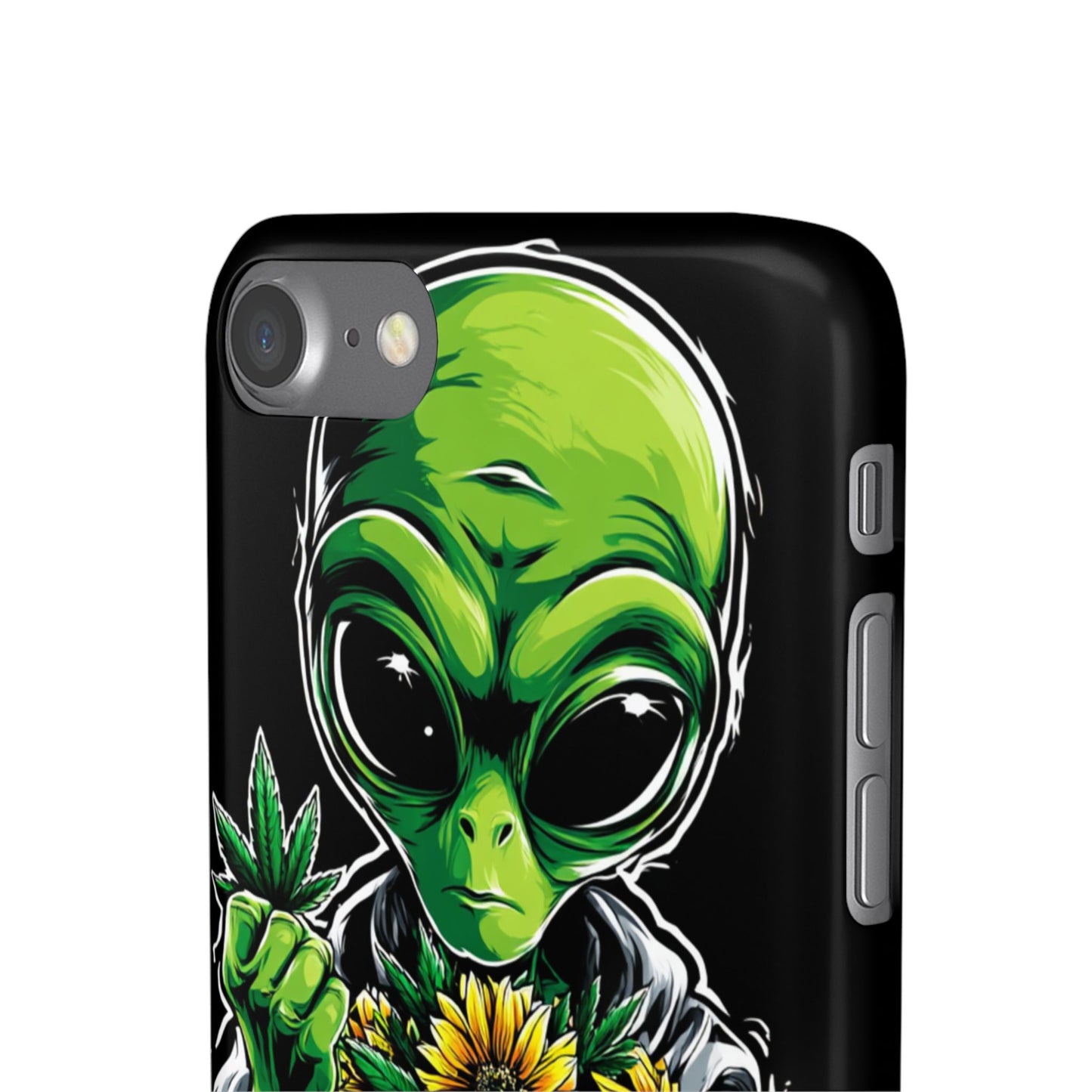 Alien Floral Snap Cases, Fun Phone Case, Gifts for Sci-Fi Lovers, Cute Alien Decor, Unique Tech Accessories