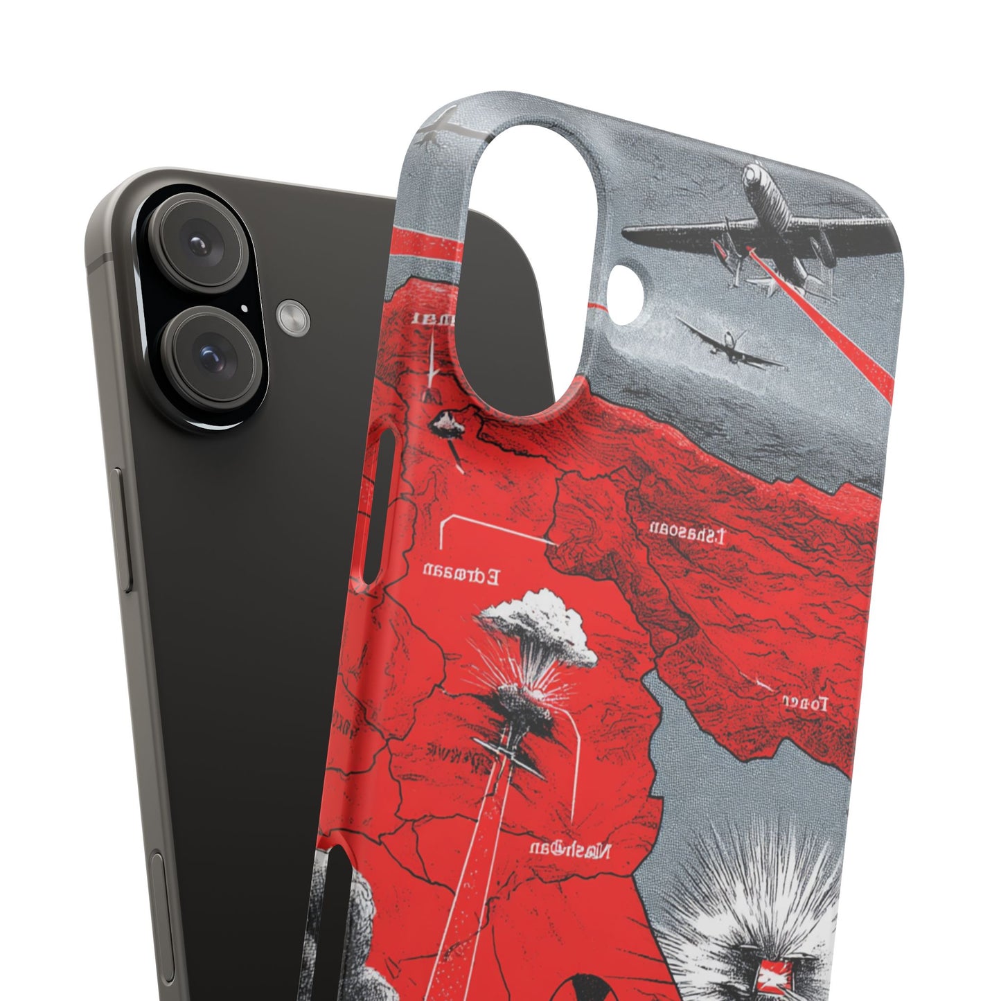 Bold Graphic Snap Case with Dramatic Design, Unique Phone Cover, Artistic Protection for iPhone, Trendy Gadget Gift, Edgy Tech Accessory