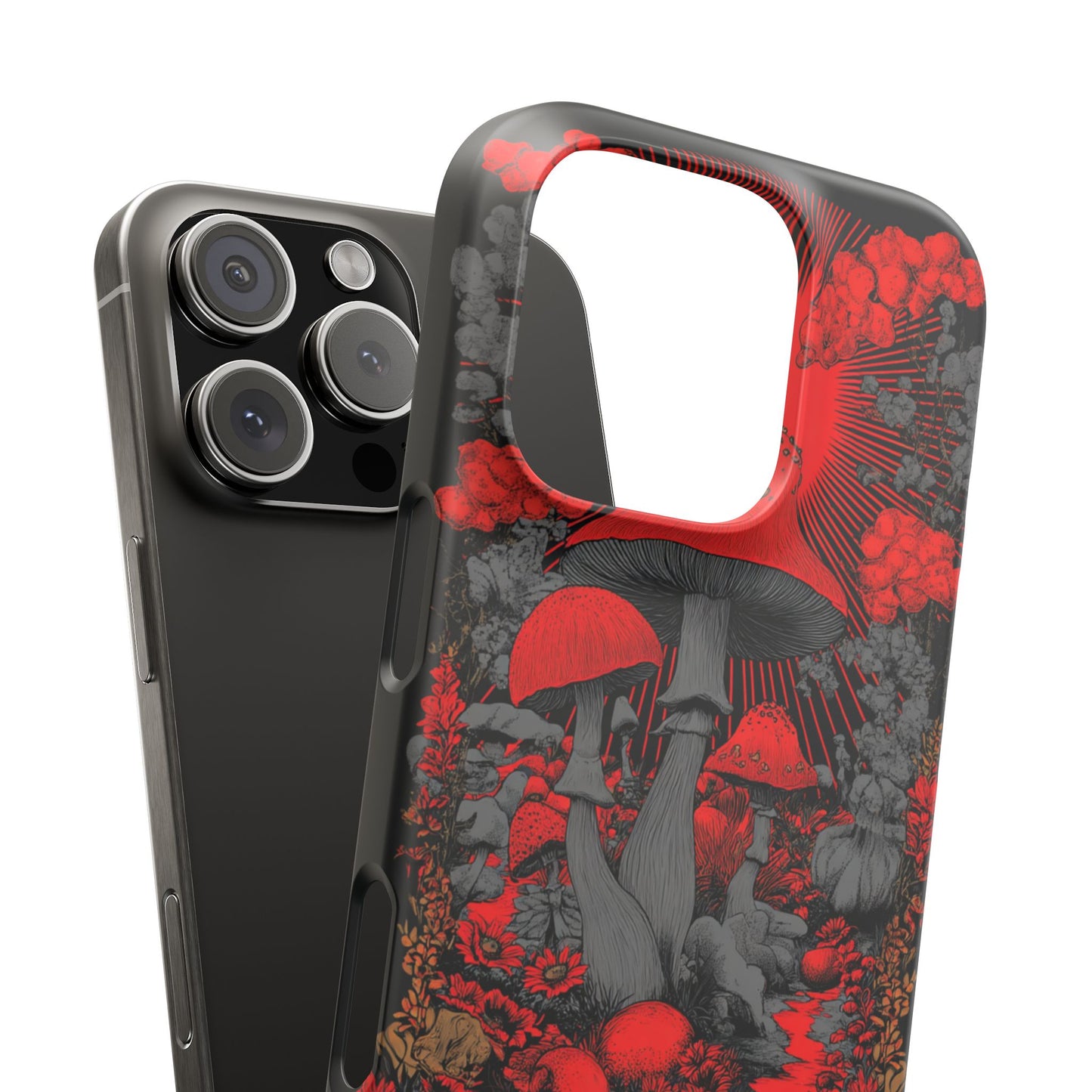 Fantasy Mushroom Snap Case Custom Phone Cover for iPhone and Samsung Mate and Glossy Avvialable