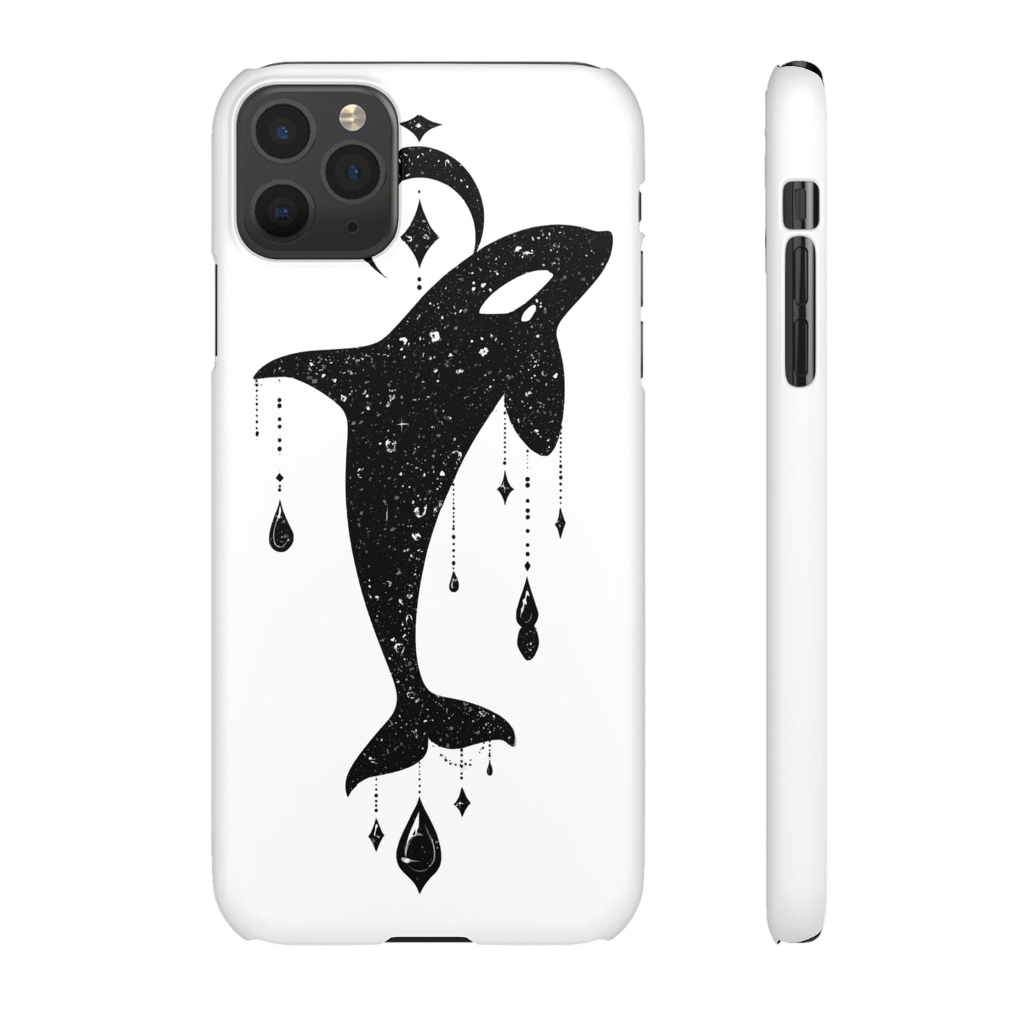 Celestial Orca Snap Case | Phone Cover, Whale Lover Gift, Cosmic Decor, Unique Art, Ocean Vibe