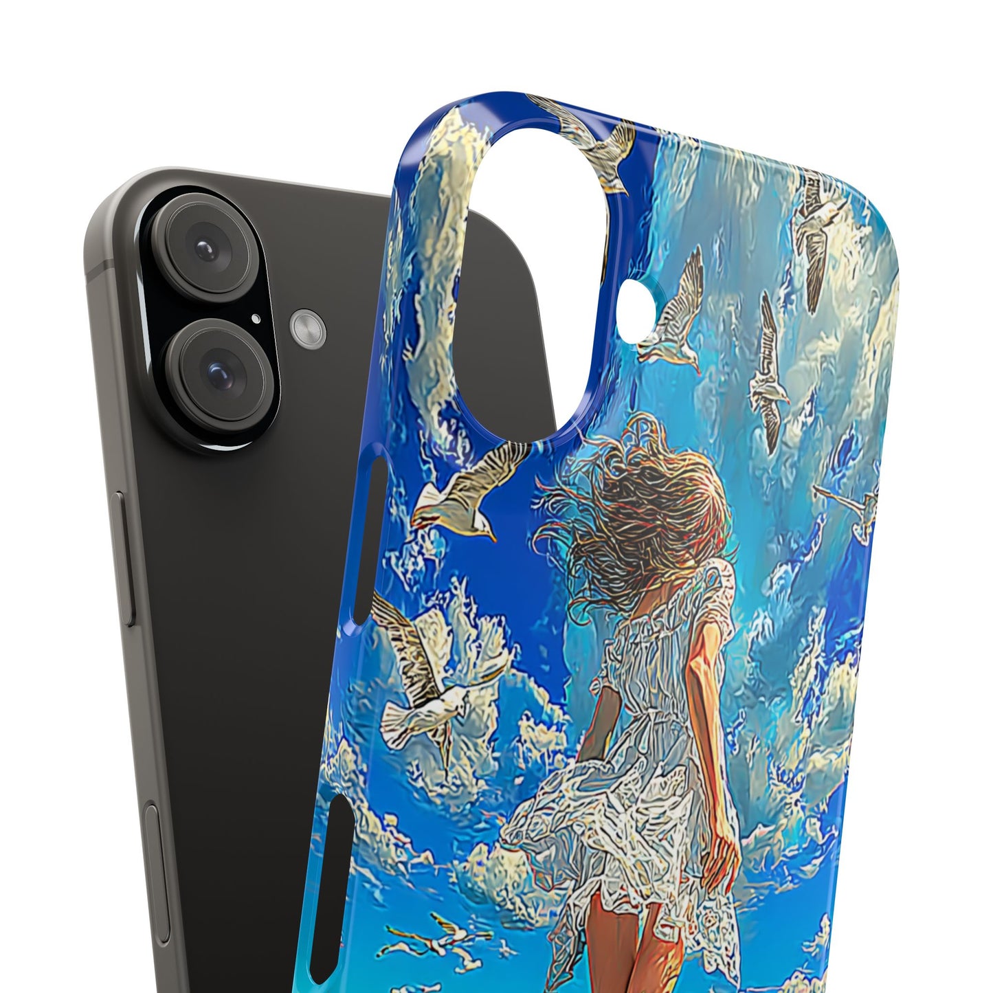 Dreamy Seaside Snap Case, Ocean Waves Phone Cover, Summer Vibe Gift, Cute Aesthetic Accessory, Beach Lover Case