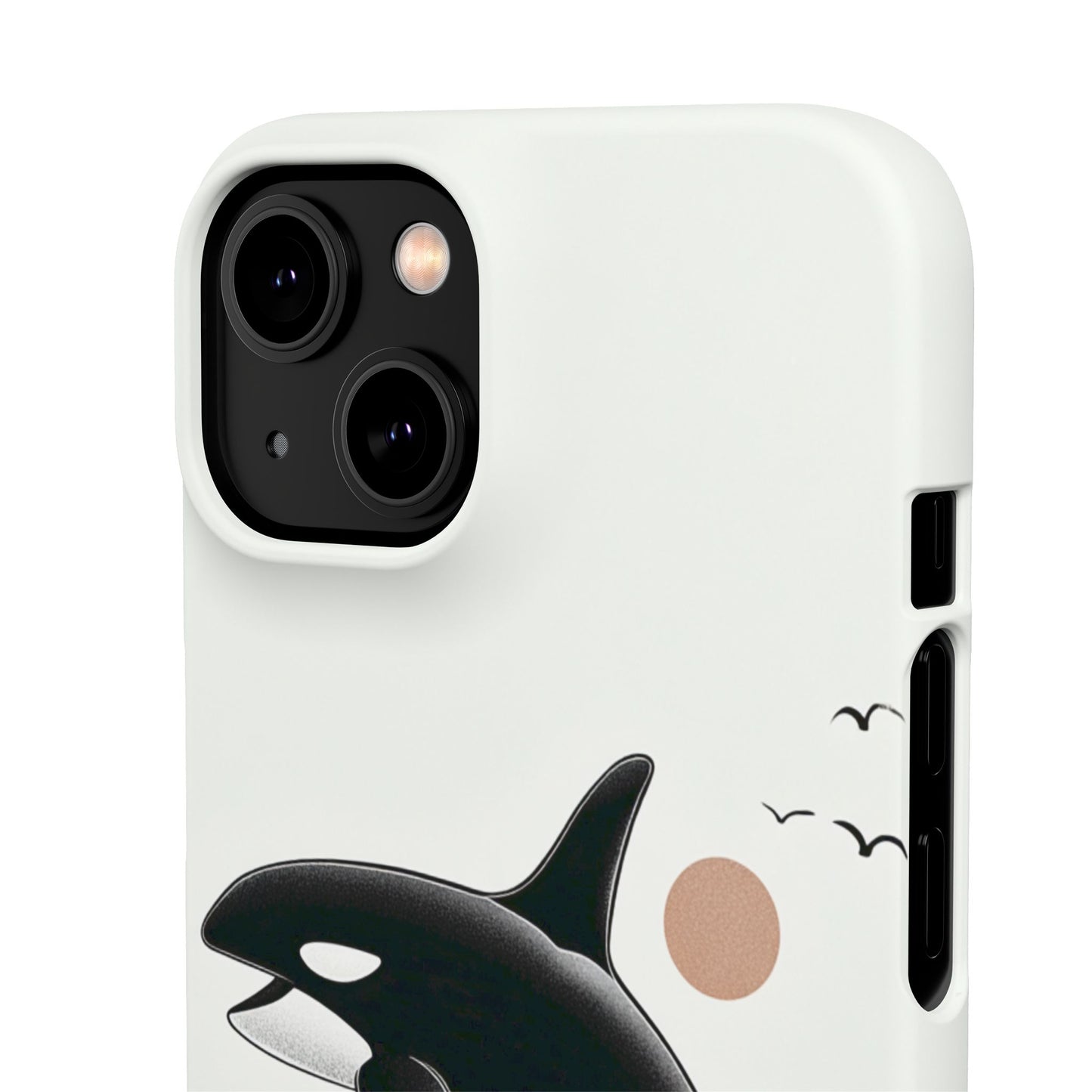 Whale Splash Phone Case | Ocean Lover Gift, Marine Art, Snap Cases, Cute Whale Design, Custom Phone Accessories