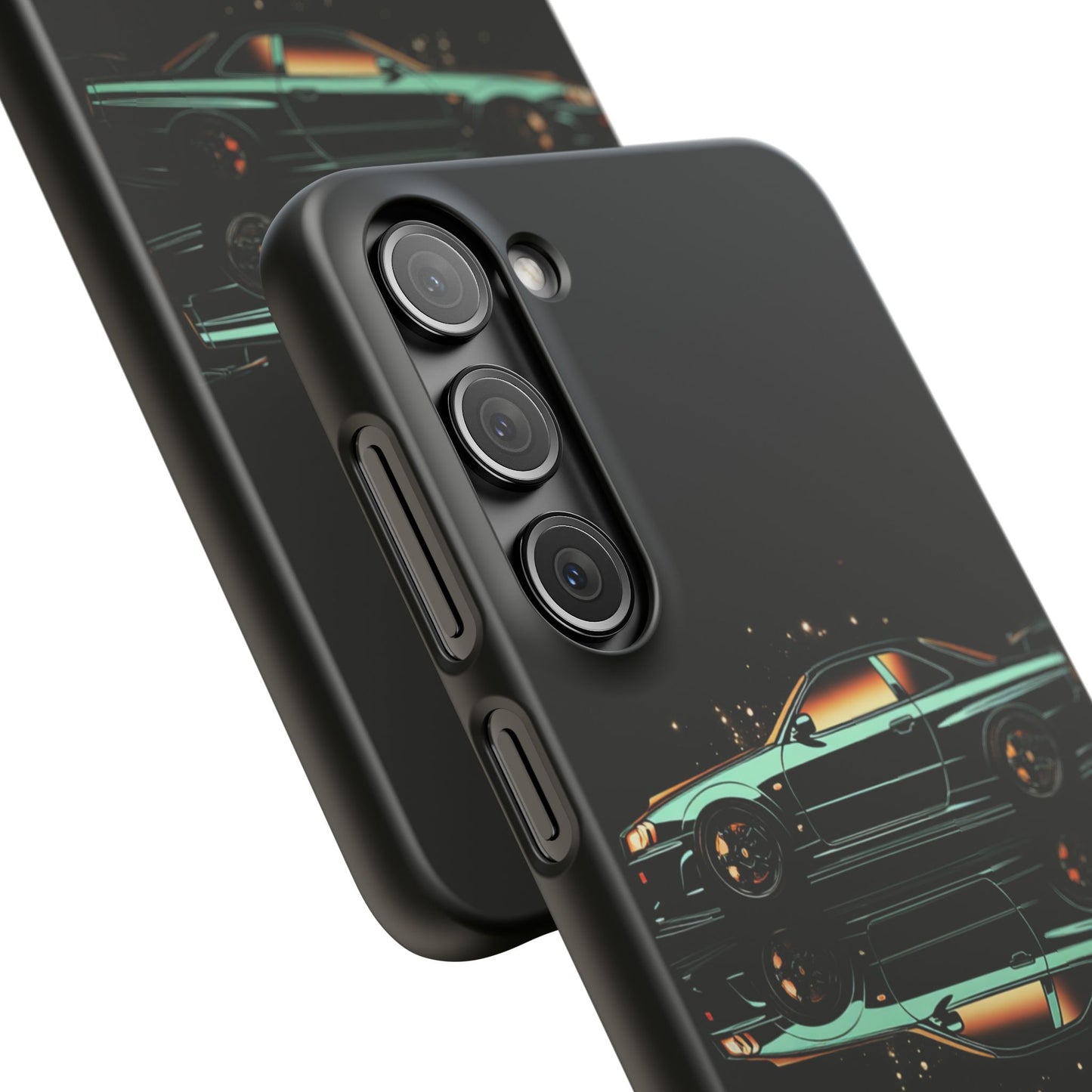 Green Skyleine R34 GTR Art Snap Case and Protective Phone Cover For iPhone and Samsung