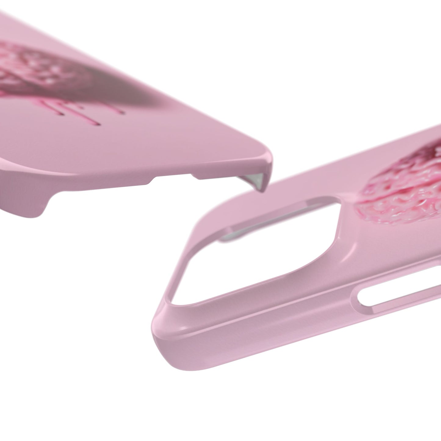 Slim Cases, Brain Design Phone Case With Card Holder, Cute Tech Accessory, Unique Gift for Students, Stylish Phone Protection, Valentine's