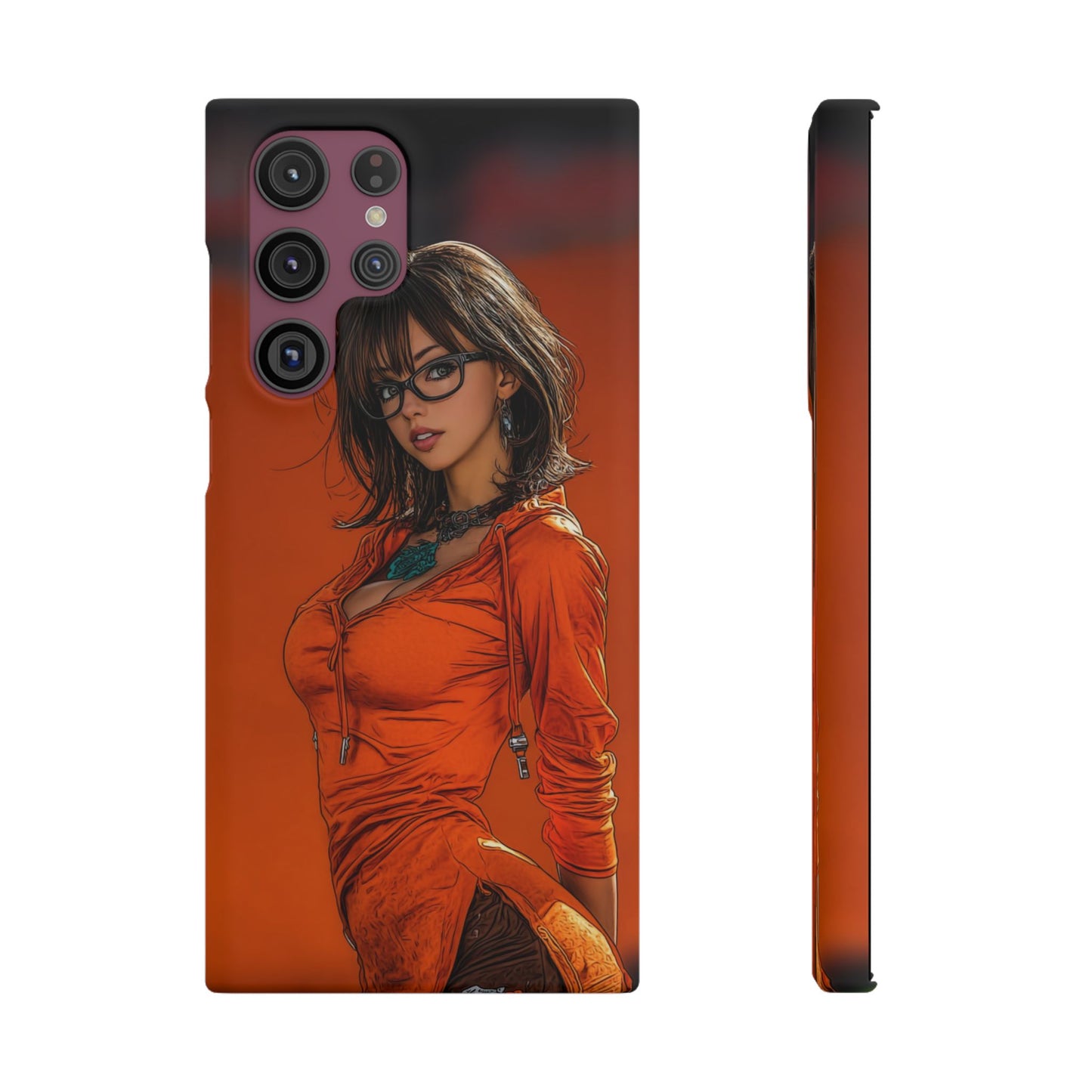 Velma Dinkley Cleveland Browns Fan Snap Cases, Phone Cover, Cartoon Style Art, Custom Case, Protective Shell