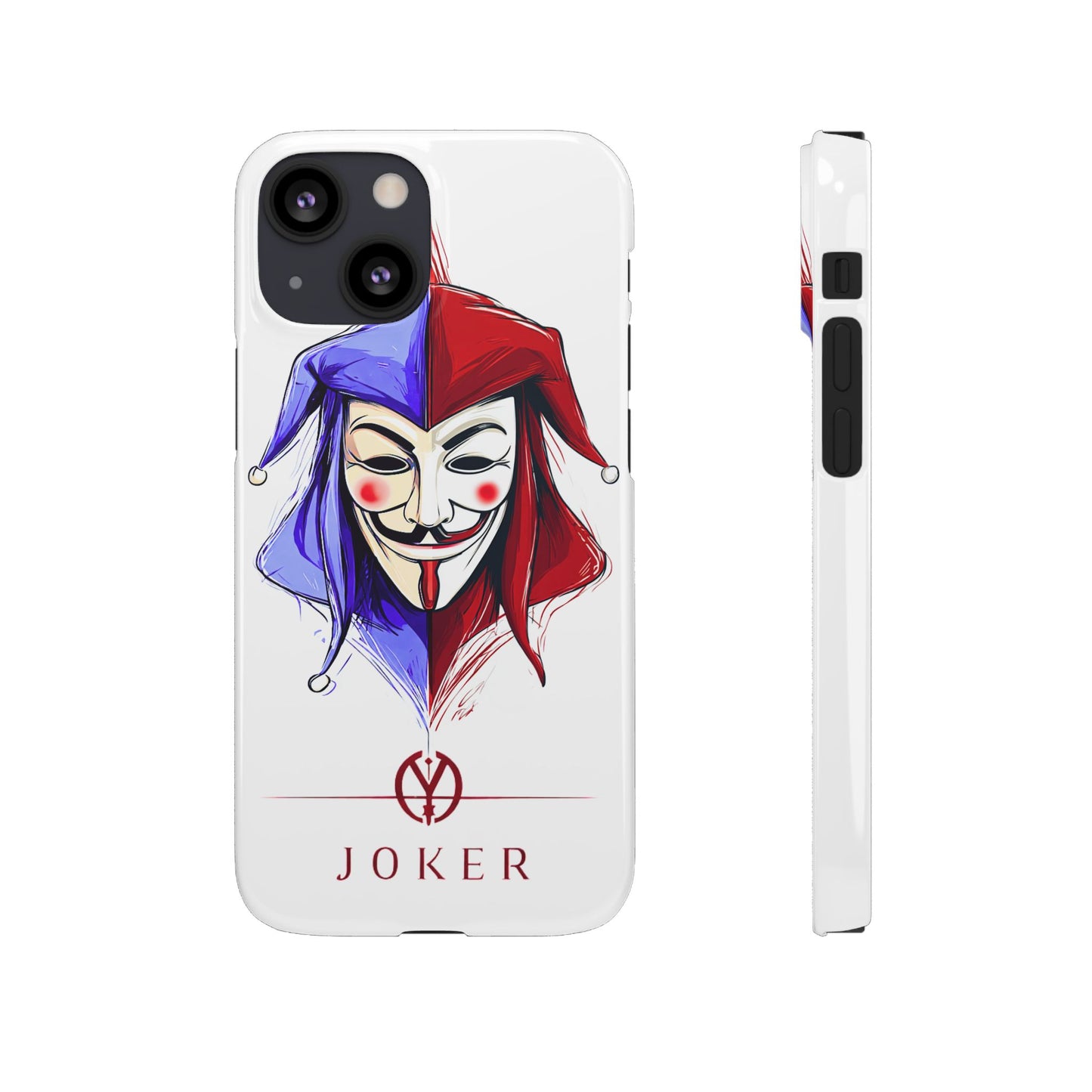 Joker & Anonimous Reunited Guy Fawkes Art Snap Case and Protective Phone Cover For iPhone and Samsung