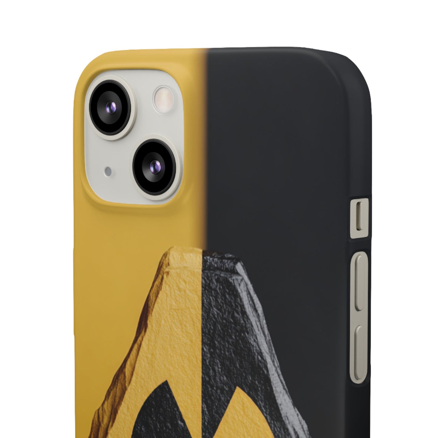 Bold Graphic Snap Case, Radiation Symbol Phone Cover, Trendy Phone Accessory, Unique Gift for Tech Lovers, Stylish Mobile Case