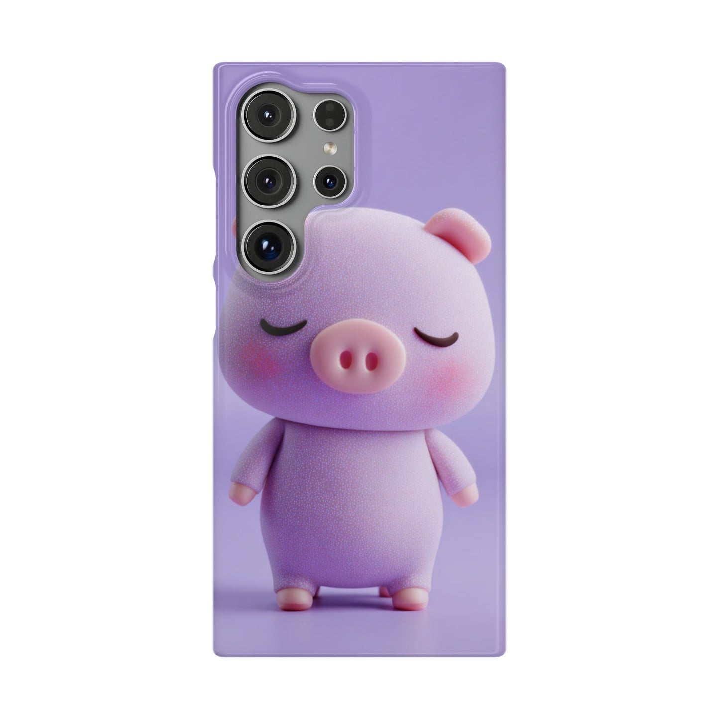 Cute Pig Snap Case for iPhone, Animal Lovers Phone Cover, Kawaii Aesthetic Accessory, Birthday Gift, Unique Phone Protection