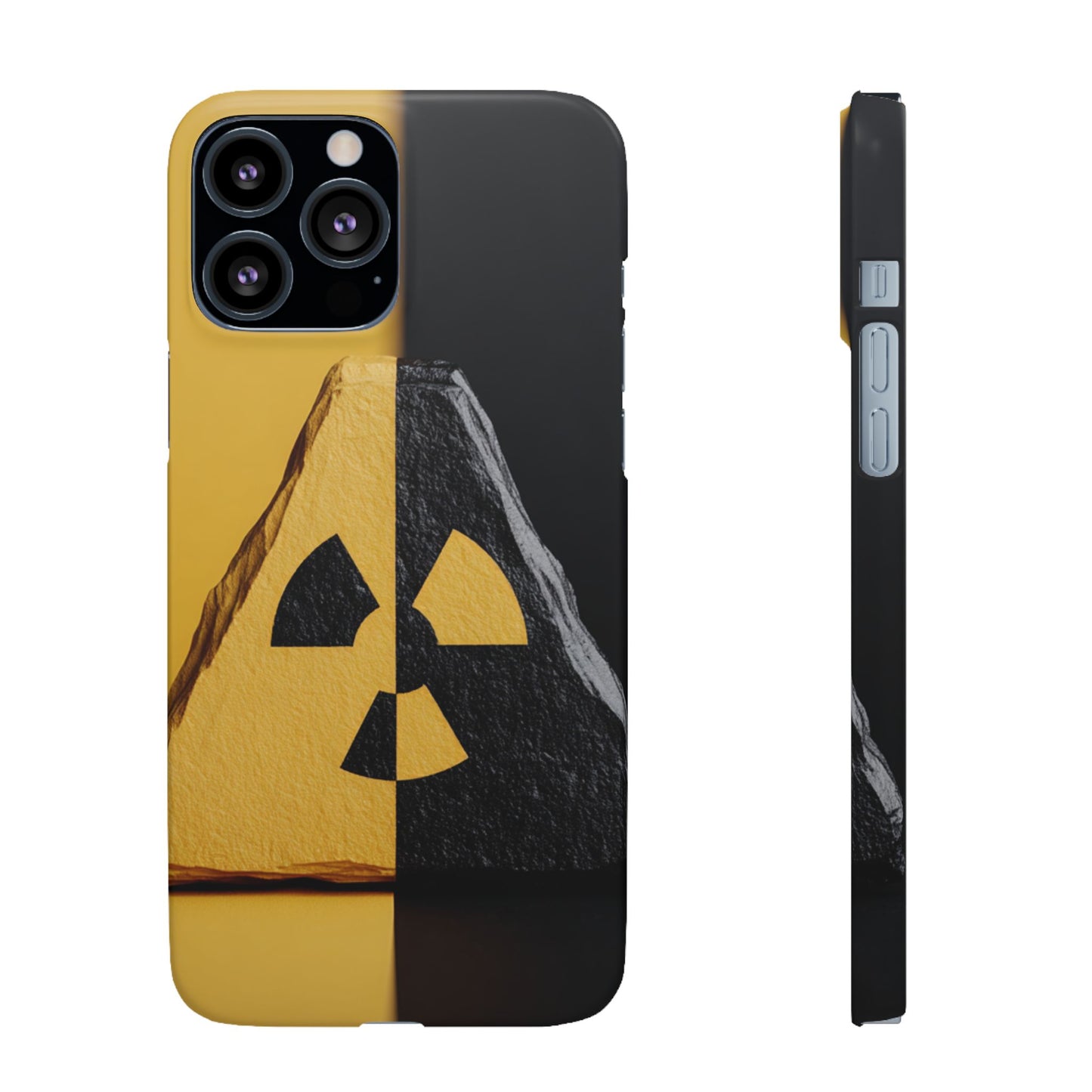 Bold Graphic Snap Case, Radiation Symbol Phone Cover, Trendy Phone Accessory, Unique Gift for Tech Lovers, Stylish Mobile Case