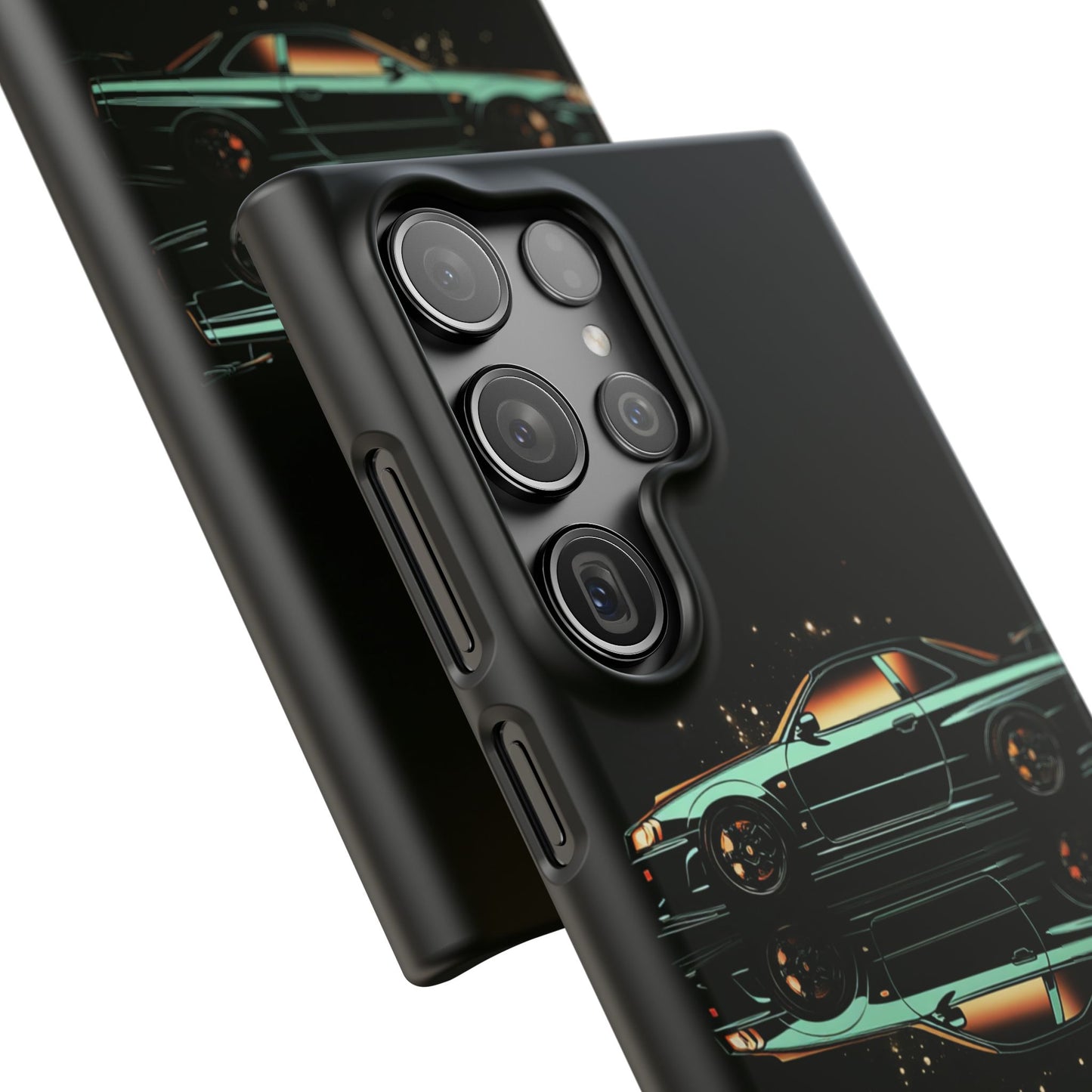 Green Skyleine R34 GTR Art Snap Case and Protective Phone Cover For iPhone and Samsung