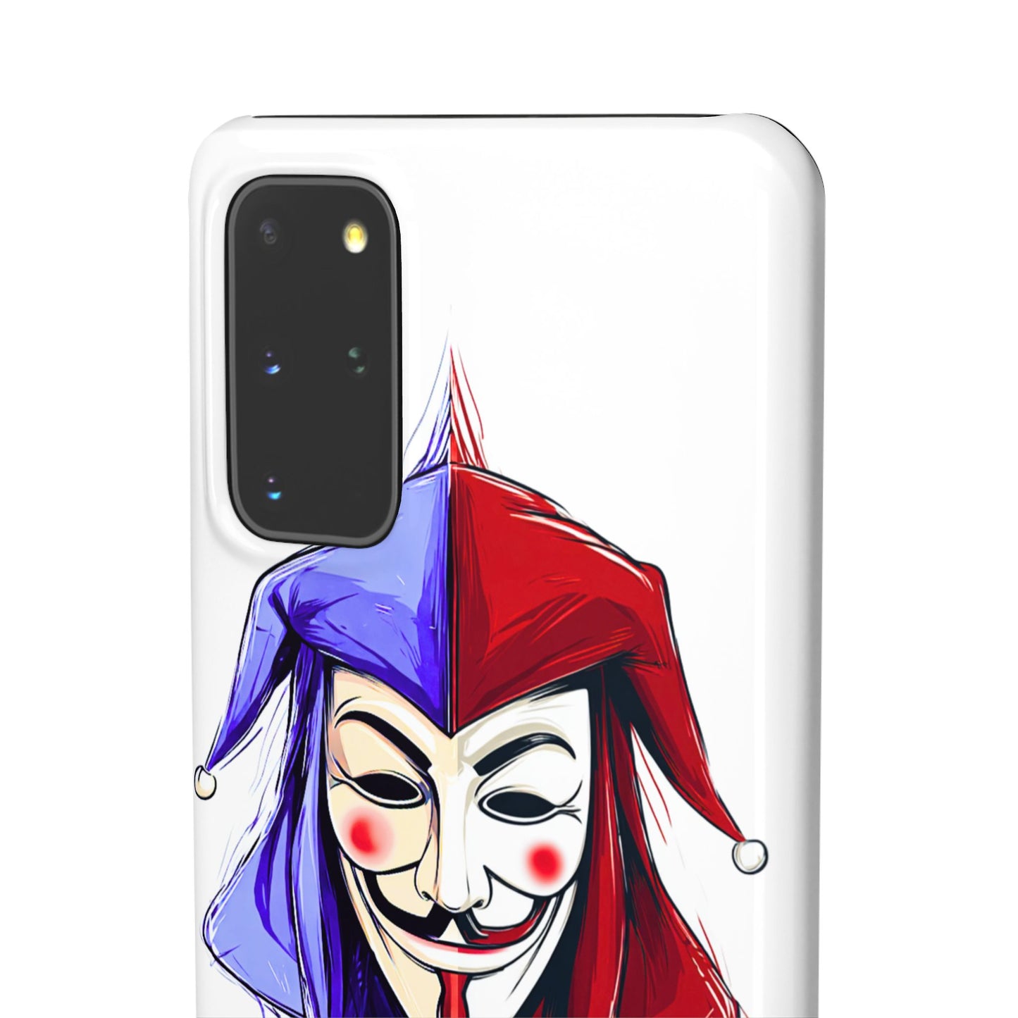 Joker & Anonimous Reunited Guy Fawkes Art Snap Case and Protective Phone Cover For iPhone and Samsung
