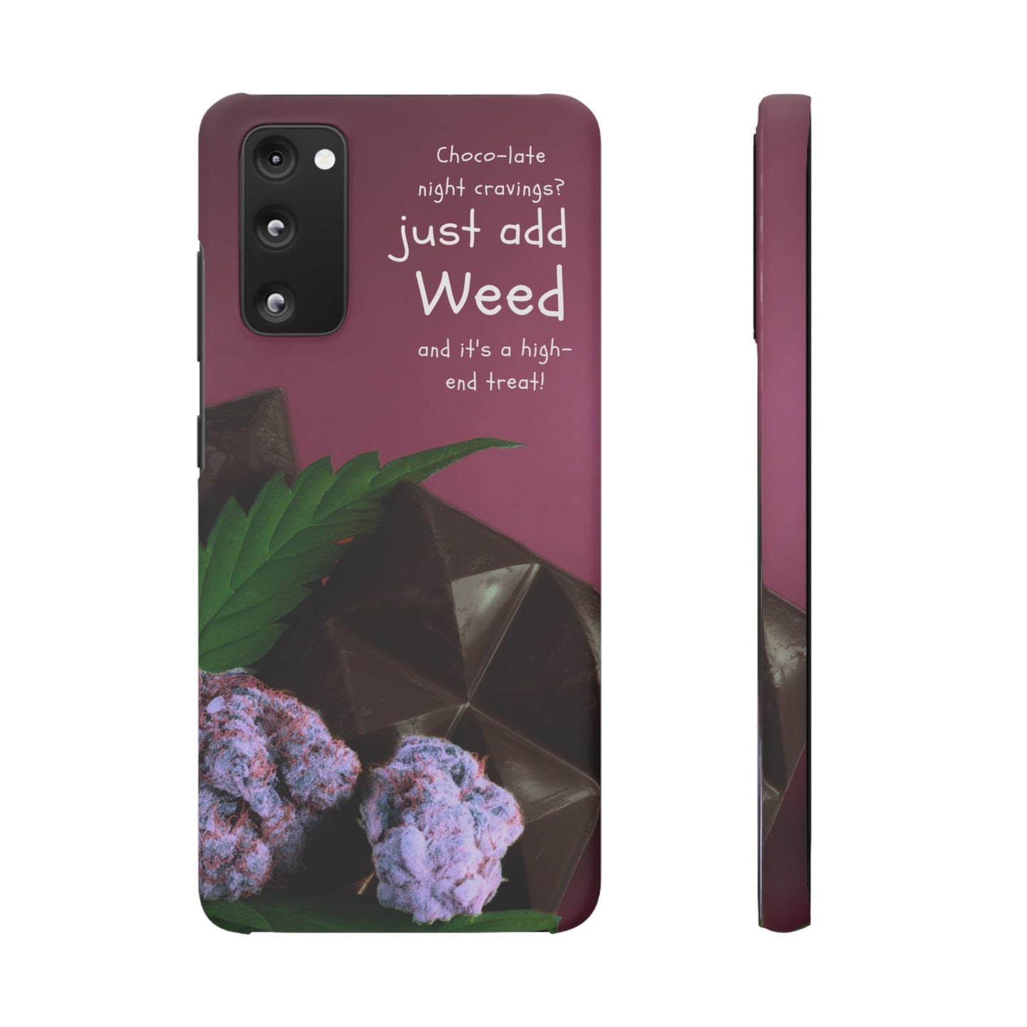 High-End Treat Snap Cases for Weed Enthusiasts Iphone and Samsung Phone Cover