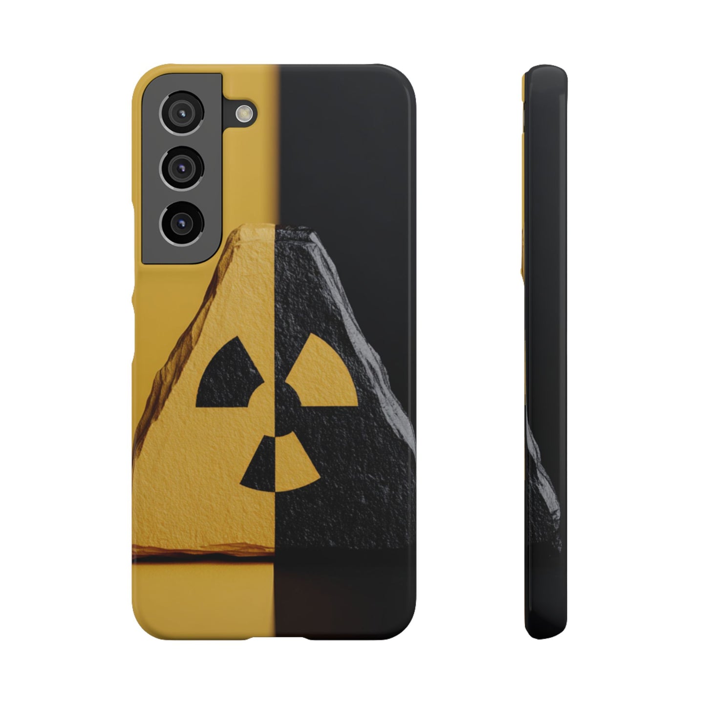 Bold Graphic Snap Case, Radiation Symbol Phone Cover, Trendy Phone Accessory, Unique Gift for Tech Lovers, Stylish Mobile Case