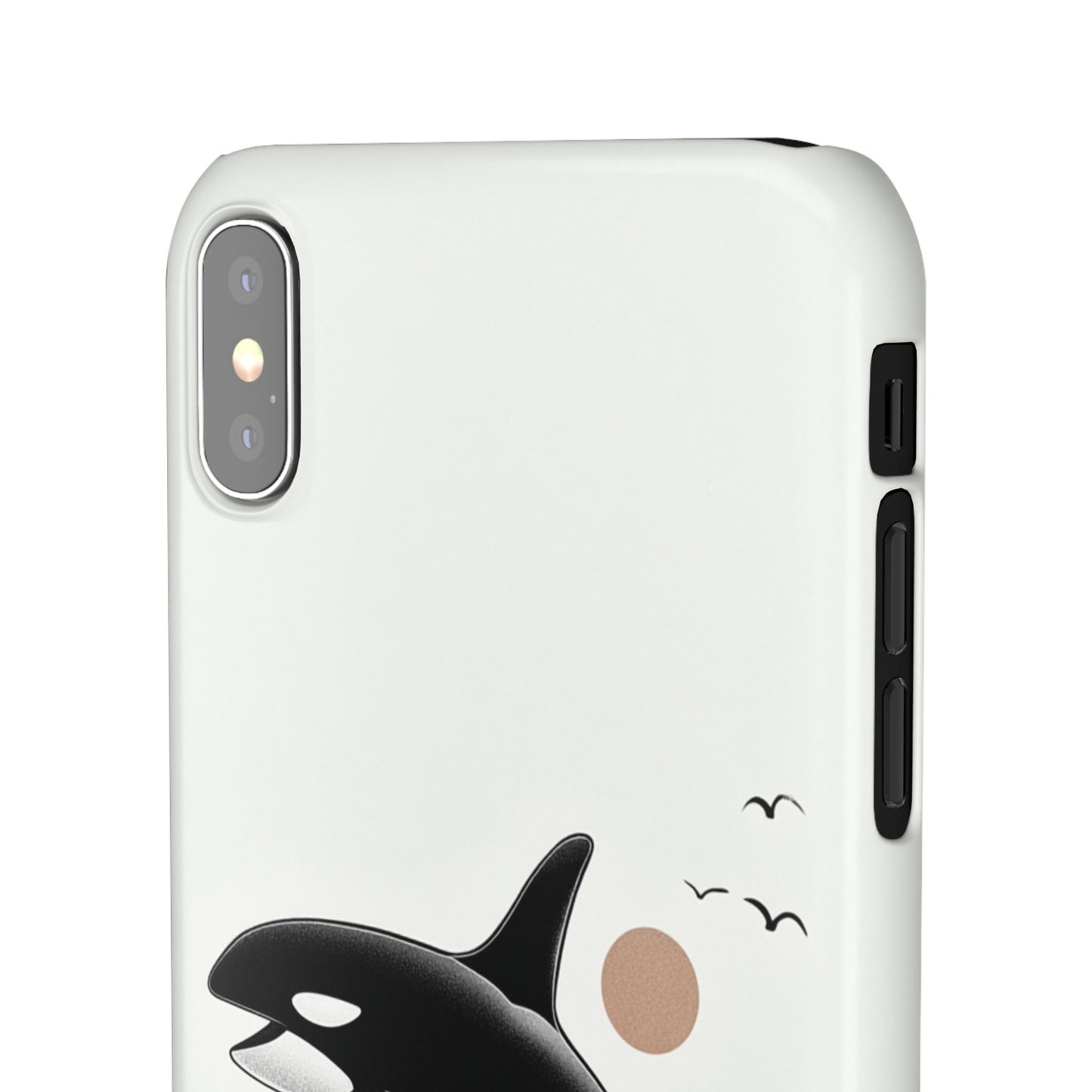 Whale Splash Phone Case | Ocean Lover Gift, Marine Art, Snap Cases, Cute Whale Design, Custom Phone Accessories