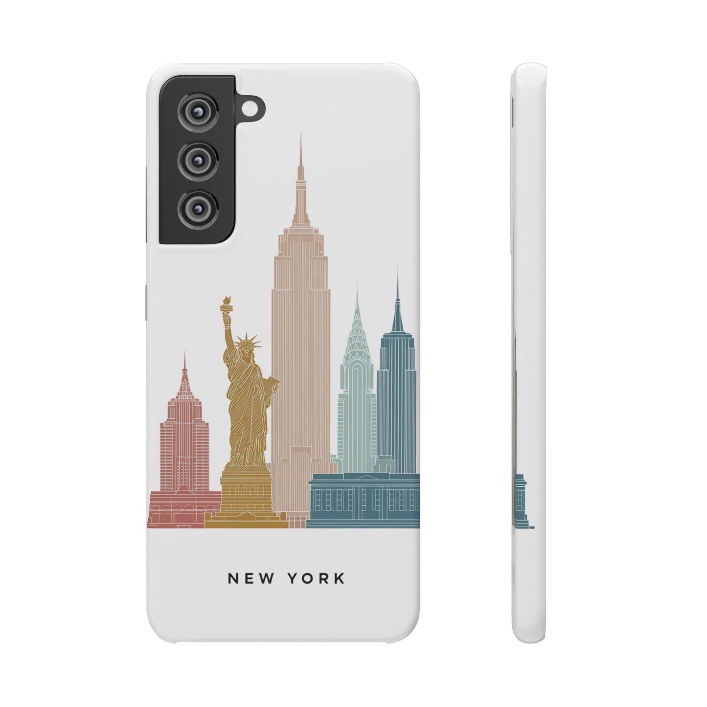 Stylish New York Snap Case, Urban Phone Cover, Cityscape Phone Case, Gift for Travelers, Trendy Protective Case