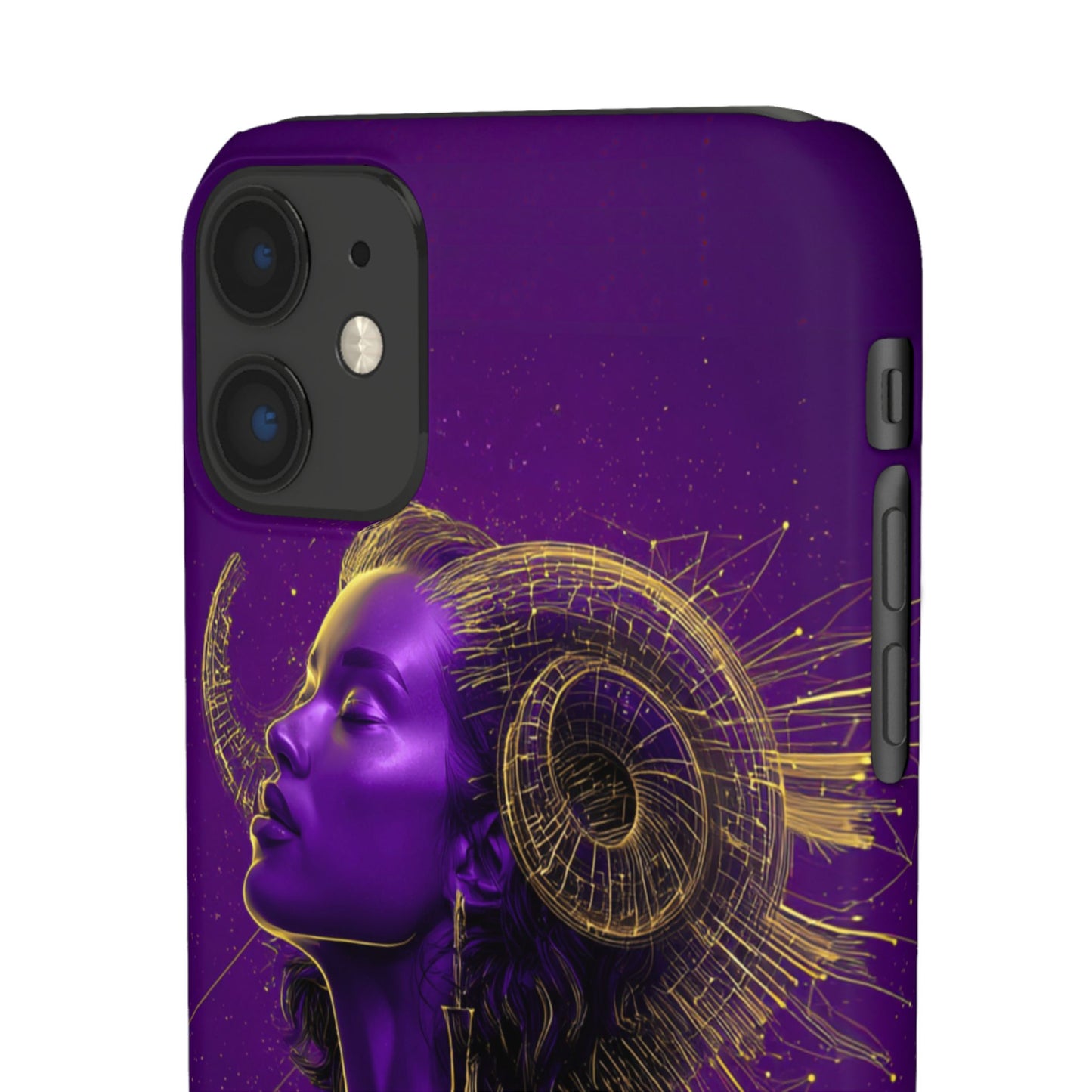 Purple Gold Celestial Virgo Snap Case and Protective Cover for Samsung and iPhone