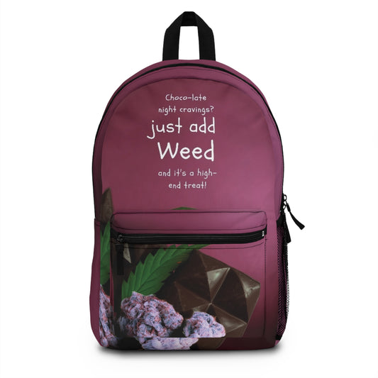 High-End Snack Backpack for Cannabis Lovers & Weed Lover Rucksack