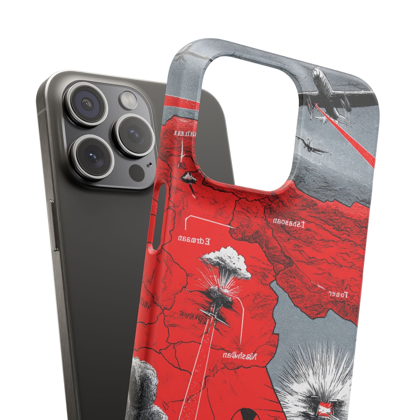 Bold Graphic Snap Case with Dramatic Design, Unique Phone Cover, Artistic Protection for iPhone, Trendy Gadget Gift, Edgy Tech Accessory