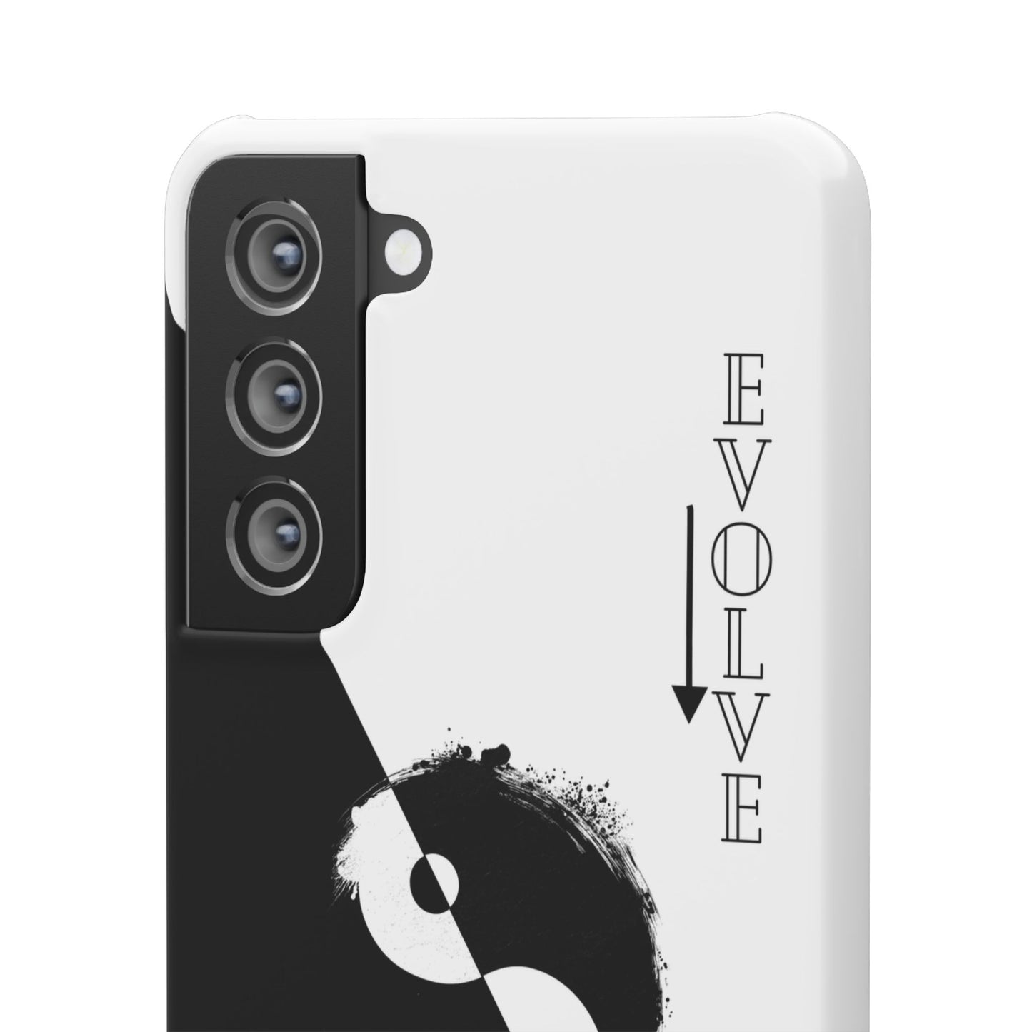 Yin Yang Evolve Black and White Snap Case Cover for iPhone and Samsung