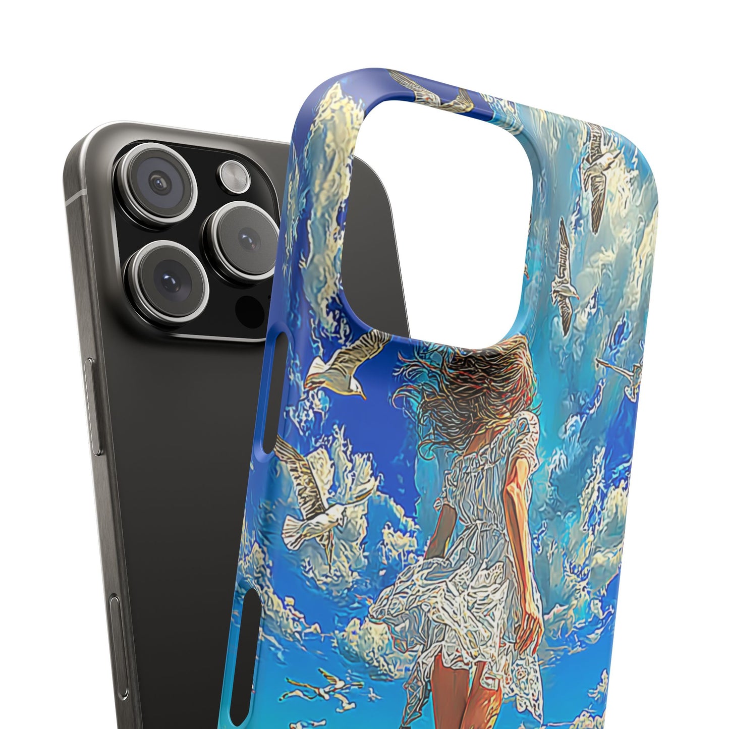 Dreamy Seaside Snap Case, Ocean Waves Phone Cover, Summer Vibe Gift, Cute Aesthetic Accessory, Beach Lover Case