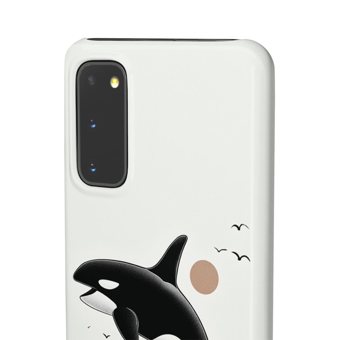 Whale Splash Phone Case | Ocean Lover Gift, Marine Art, Snap Cases, Cute Whale Design, Custom Phone Accessories