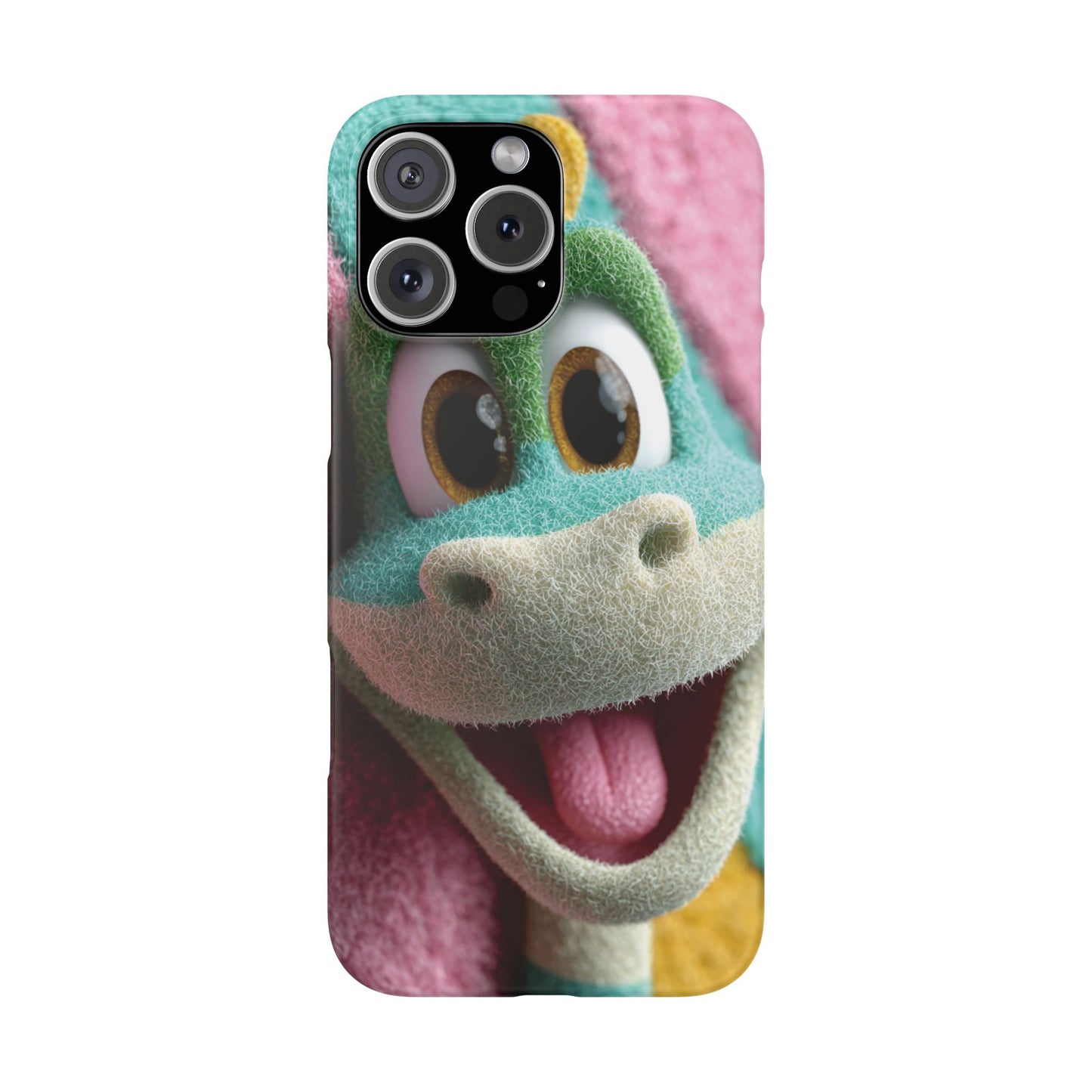Fun Dino Snap Case for Kids | Cute Phone Cover | Colorful Mobile Accessory | Birthday Gift | Child's Tech Style