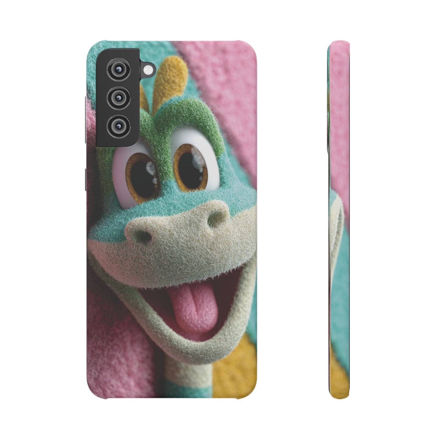 Fun Dino Snap Case for Kids | Cute Phone Cover | Colorful Mobile Accessory | Birthday Gift | Child's Tech Style