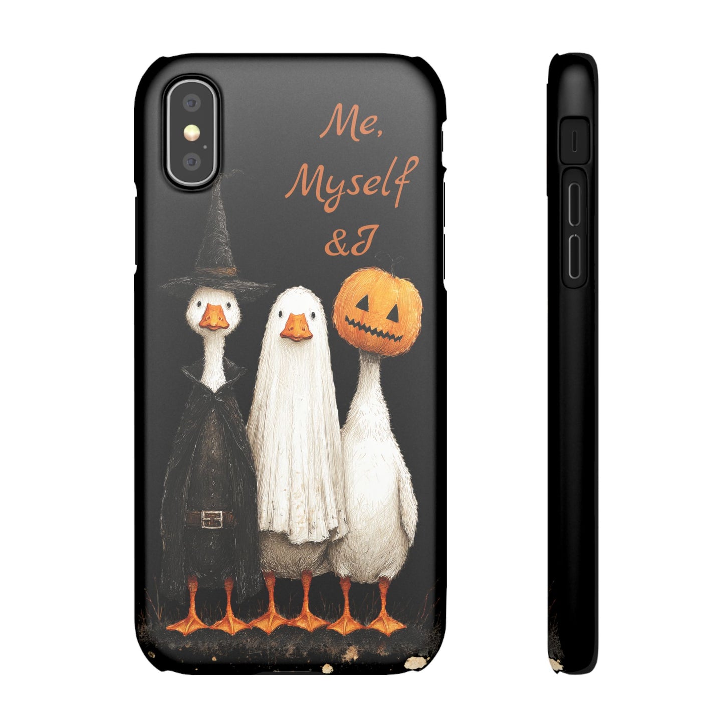 Halloween Goose Snap Case, Funny Goose Phone Case, Fall Accessories, Cute Halloween Gift, Me Myself & I Design