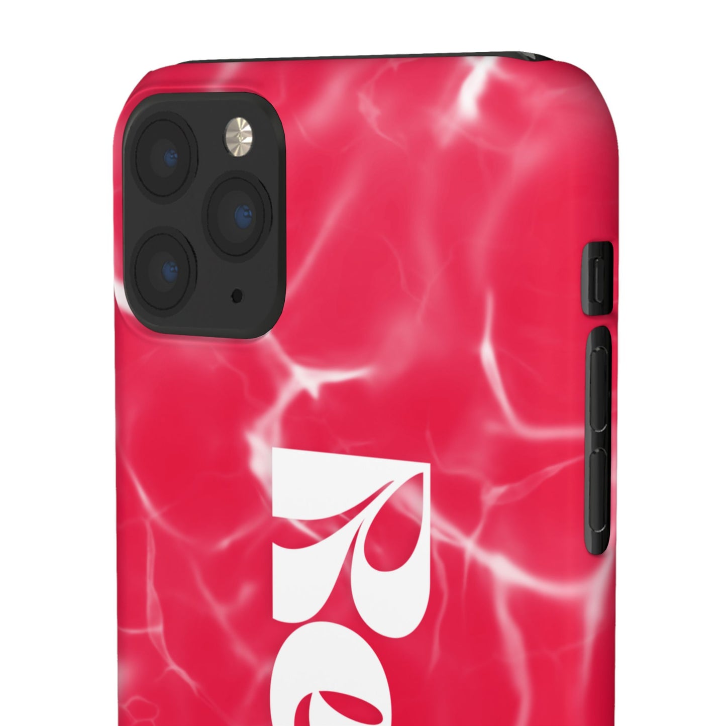 Vibrant Red Snap Case for iPhone, Trendy Phone Cover, Gift for Her, Summer Accessory, Stylish Tech Protection