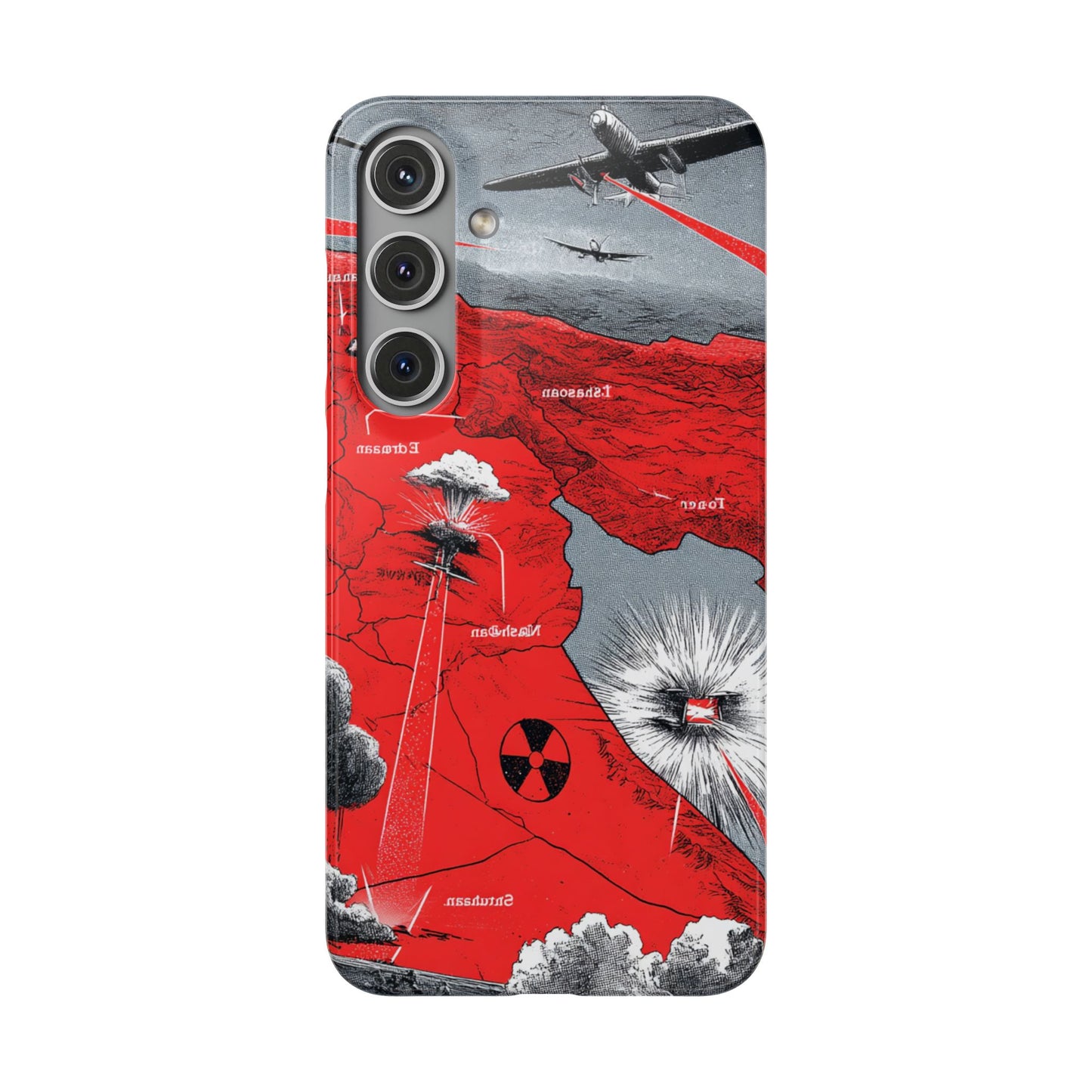 Bold Graphic Snap Case with Dramatic Design, Unique Phone Cover, Artistic Protection for iPhone, Trendy Gadget Gift, Edgy Tech Accessory
