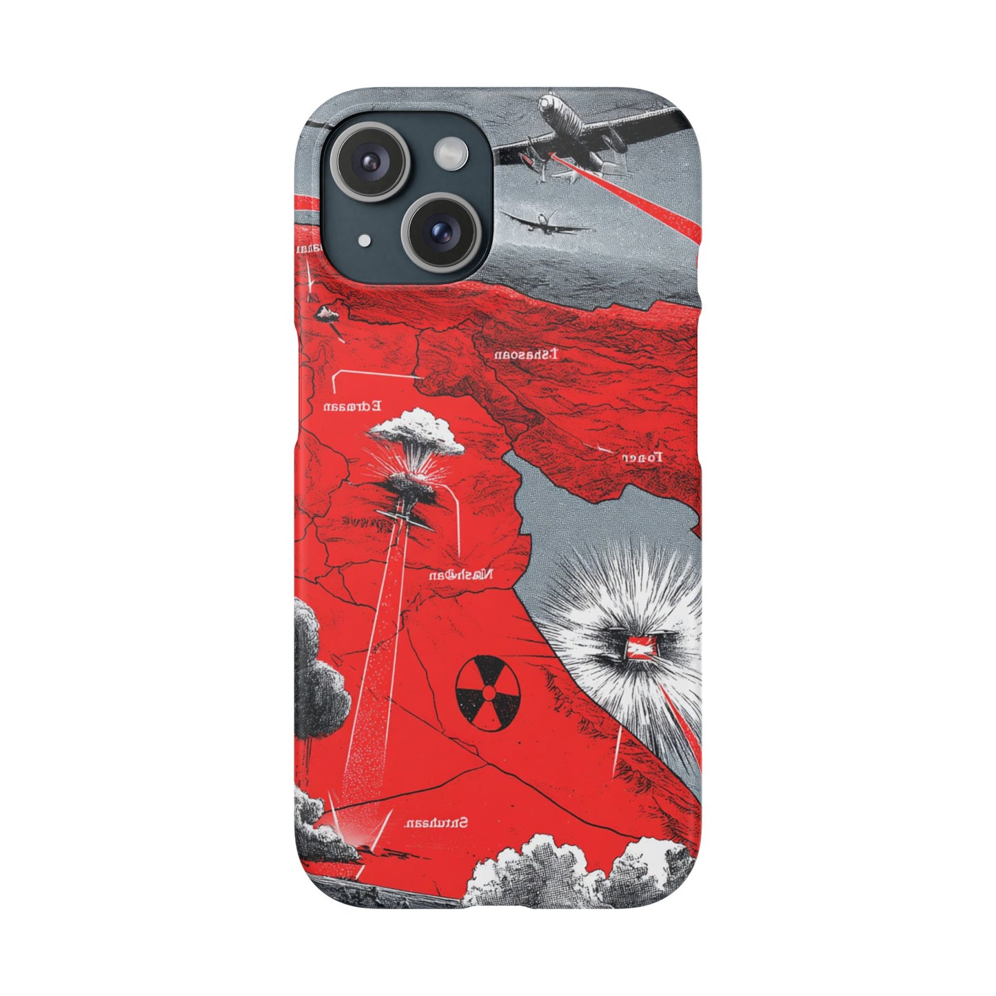 Bold Graphic Snap Case with Dramatic Design, Unique Phone Cover, Artistic Protection for iPhone, Trendy Gadget Gift, Edgy Tech Accessory