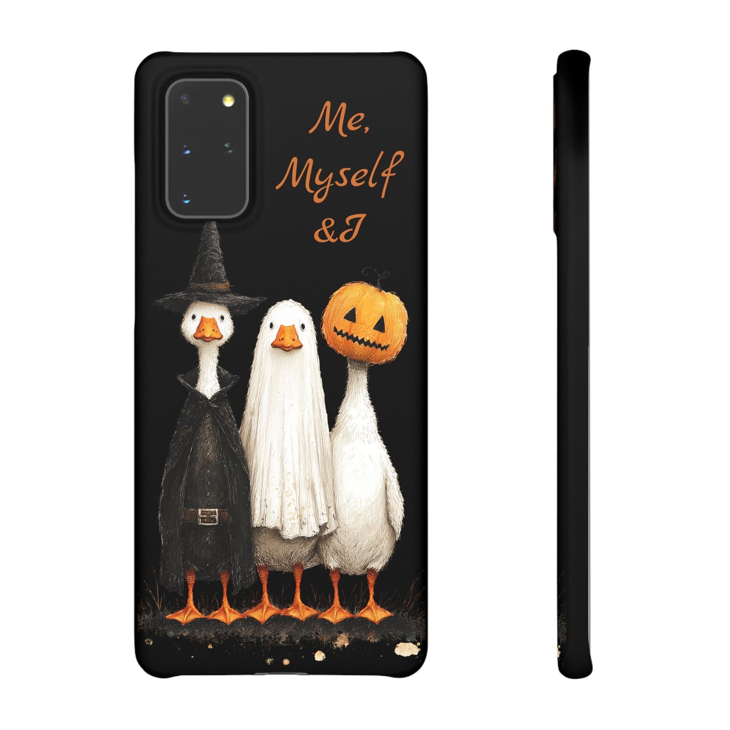 Halloween Goose Snap Case, Funny Goose Phone Case, Fall Accessories, Cute Halloween Gift, Me Myself & I Design