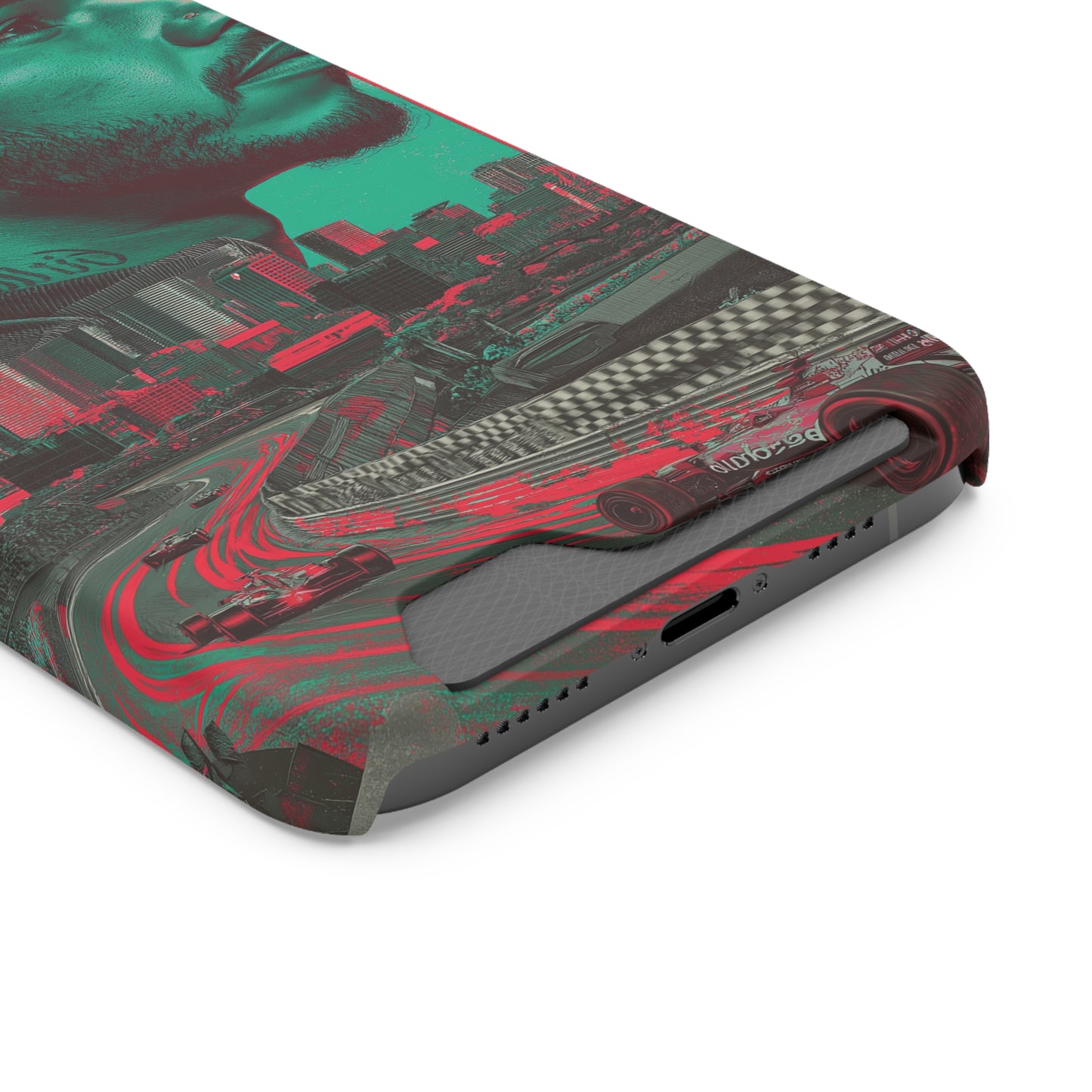 Racing Phone Case, Card Holder Case, Sports Phone Cover, Gift for Car Enthusiasts, Personalized Cell Phone Protector
