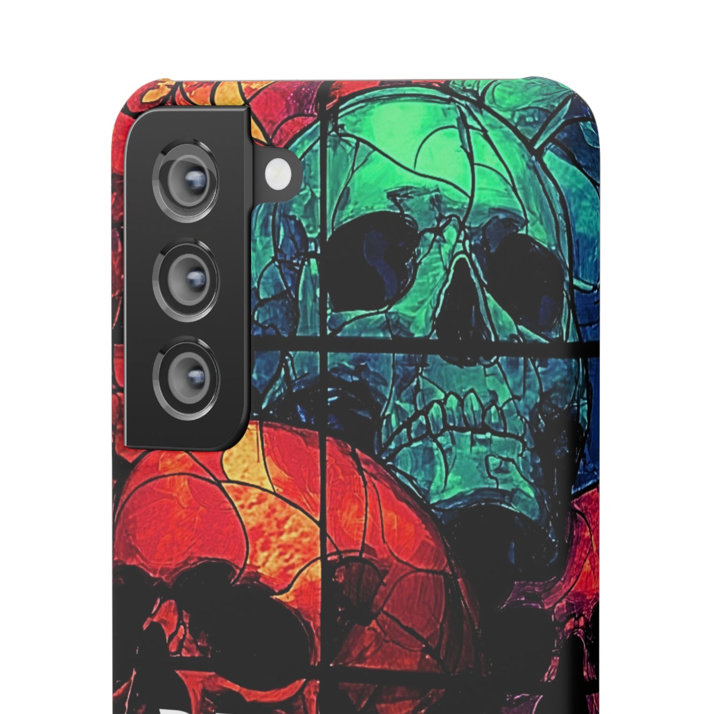 Halloween Custom Requiem Skull Snap Case Phone Cover for iPhone and Samsung