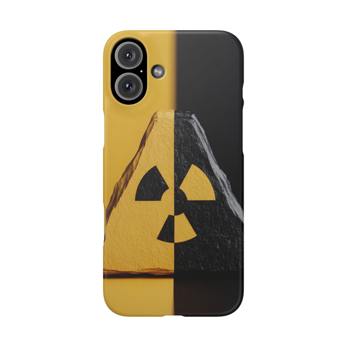 Bold Graphic Snap Case, Radiation Symbol Phone Cover, Trendy Phone Accessory, Unique Gift for Tech Lovers, Stylish Mobile Case