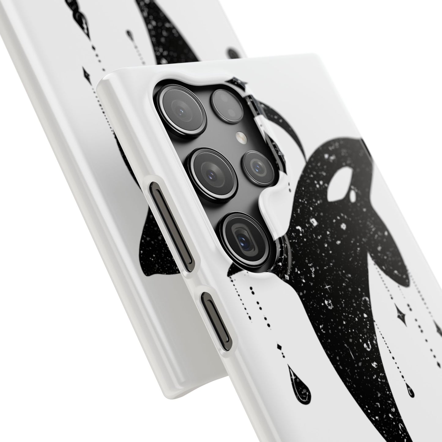 Celestial Orca Snap Case | Phone Cover, Whale Lover Gift, Cosmic Decor, Unique Art, Ocean Vibe