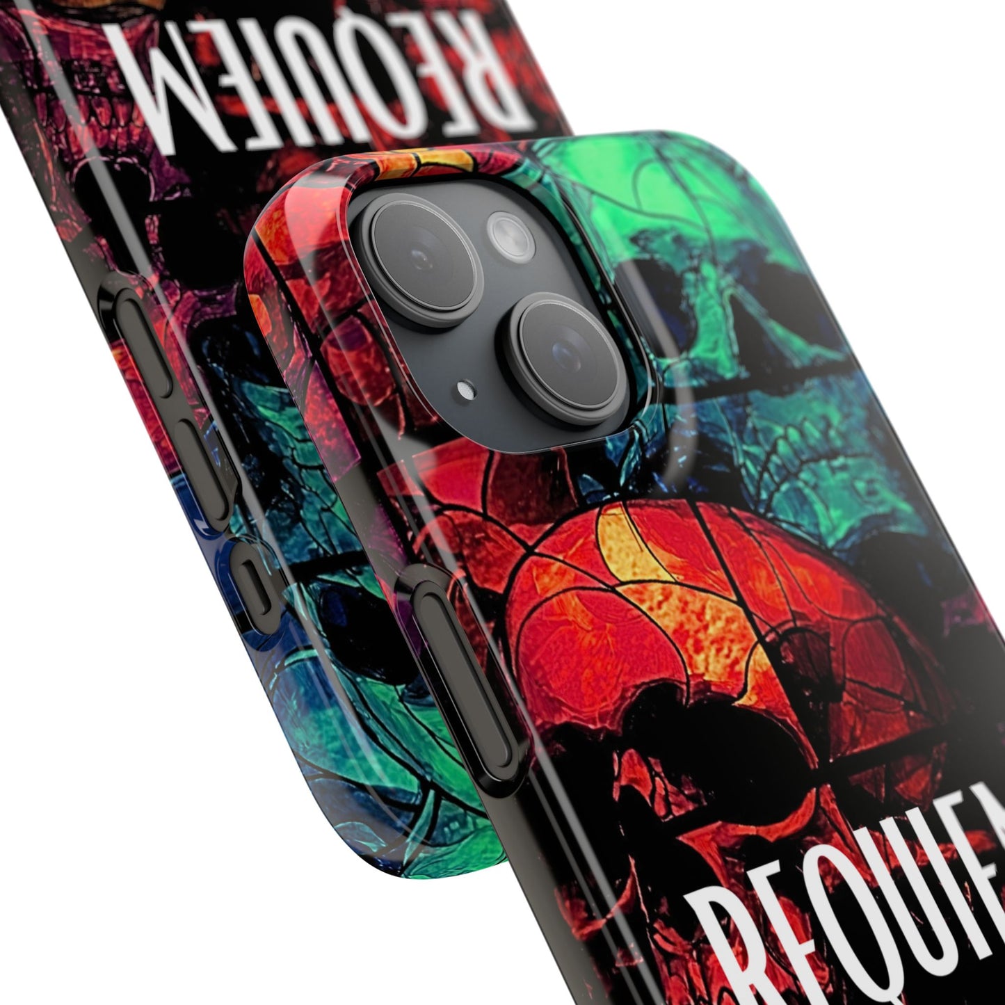 Halloween Custom Requiem Skull Snap Case Phone Cover for iPhone and Samsung