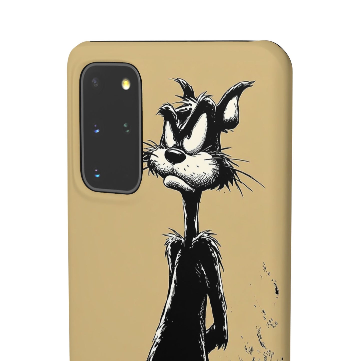 Whimsical Cartoon Snap Case, Fun Phone Cover, Unique Gift for Cat Lovers, Vibrant Art Case, Ideal for Birthdays