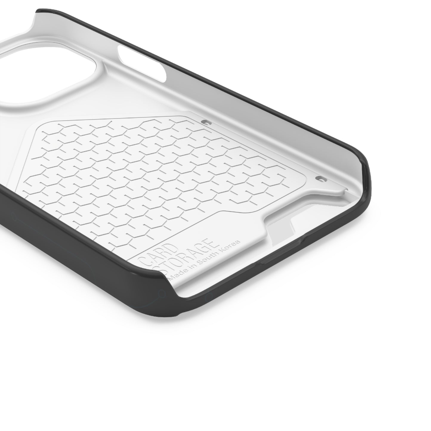 Techy Phone Case with Card Holder, Trendy Gadget Accessory, Cool Gift for Tech Lovers, Phone Protection, Modern Design for Everyday Use