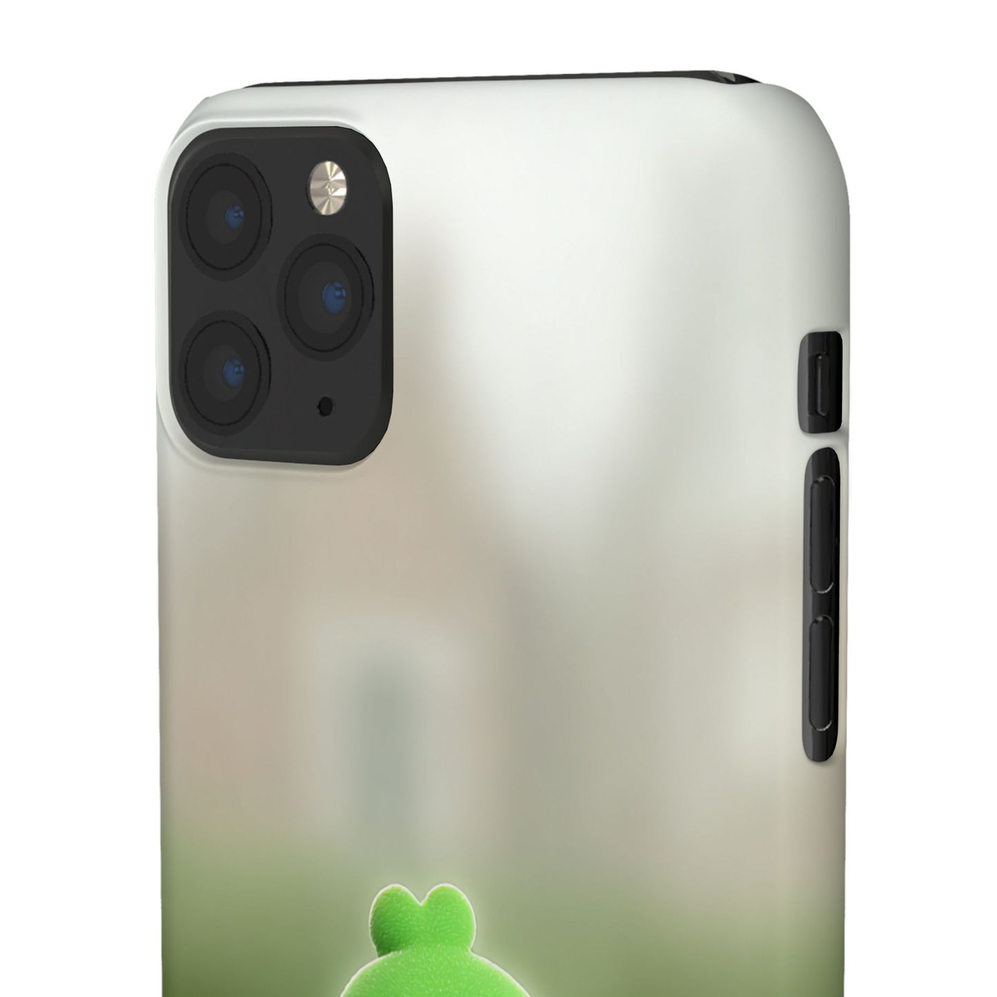 Cute Green Creature Phone Case, Snap Cases, Green Monster Phone Cover, Fun Phone Accessory, Playful Gift for Kids