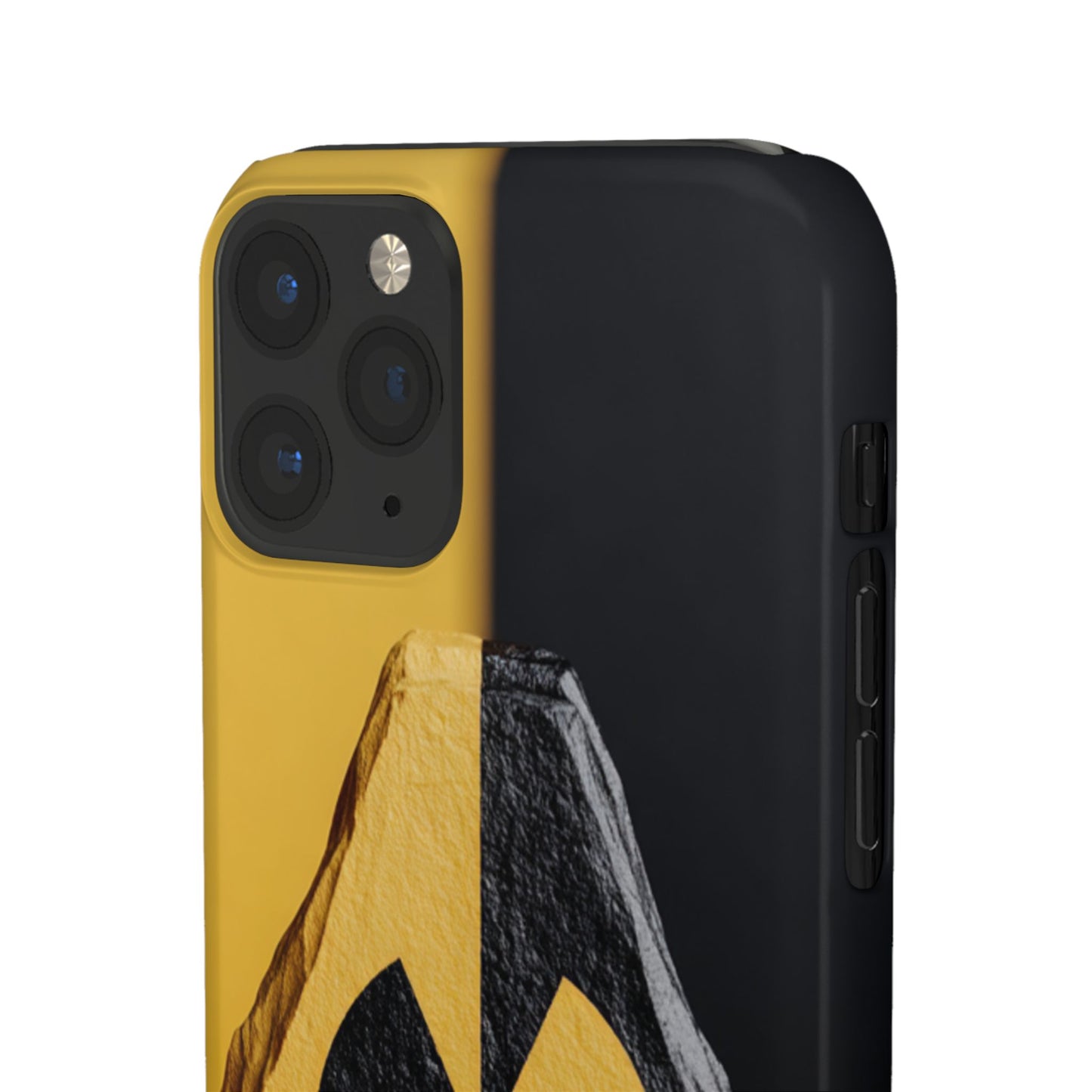 Bold Graphic Snap Case, Radiation Symbol Phone Cover, Trendy Phone Accessory, Unique Gift for Tech Lovers, Stylish Mobile Case