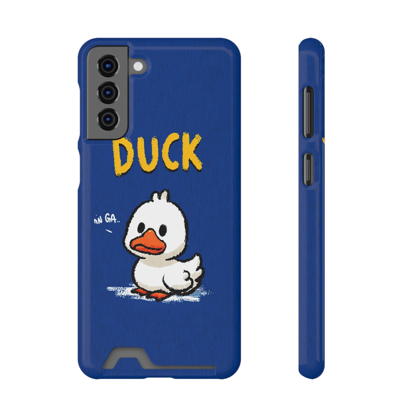 Cute Duck Phone Case with Card Holder | Stylish Cell Accessory for Animal Lovers, Gifts for Kids, Birthday, Everyday Use