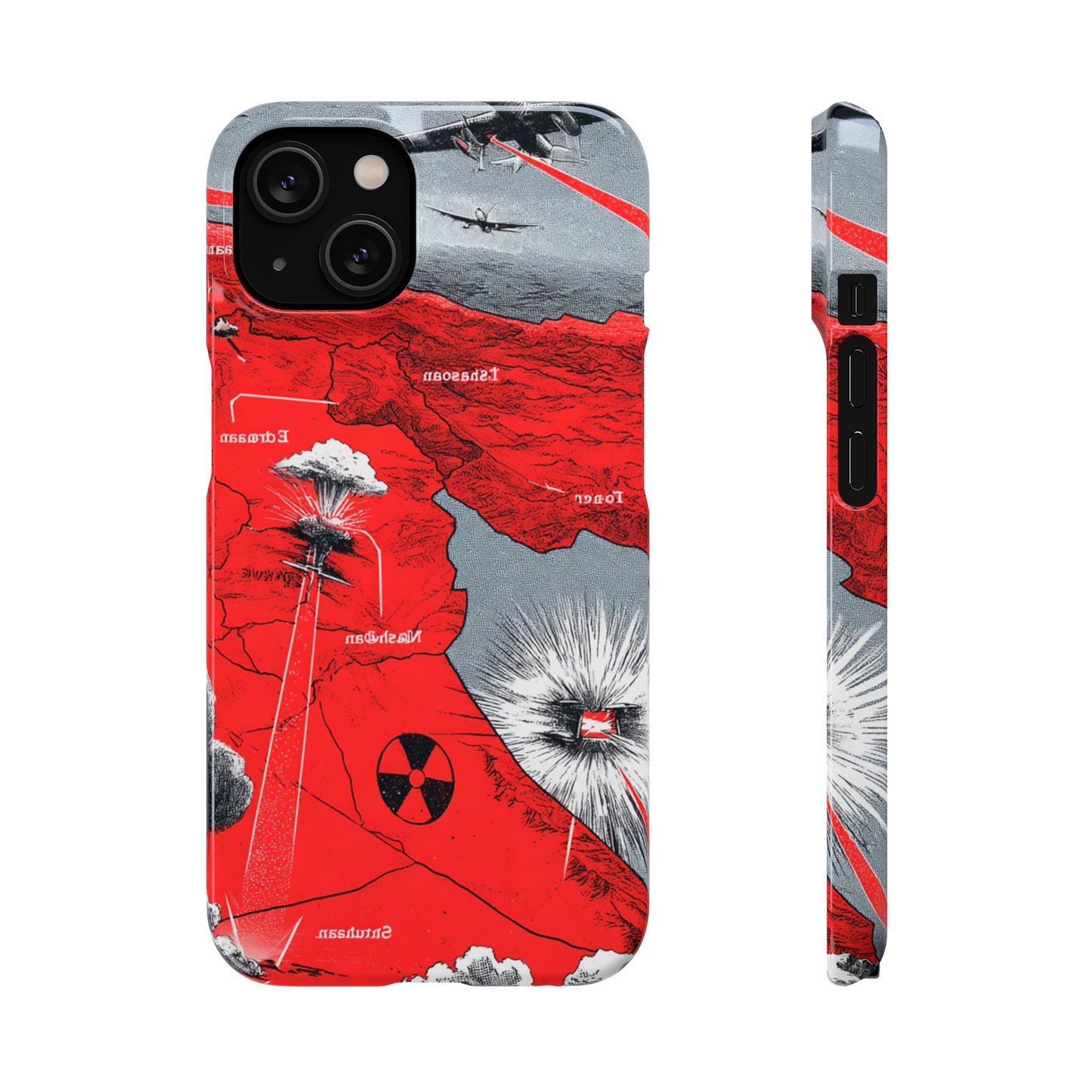 Bold Graphic Snap Case with Dramatic Design, Unique Phone Cover, Artistic Protection for iPhone, Trendy Gadget Gift, Edgy Tech Accessory