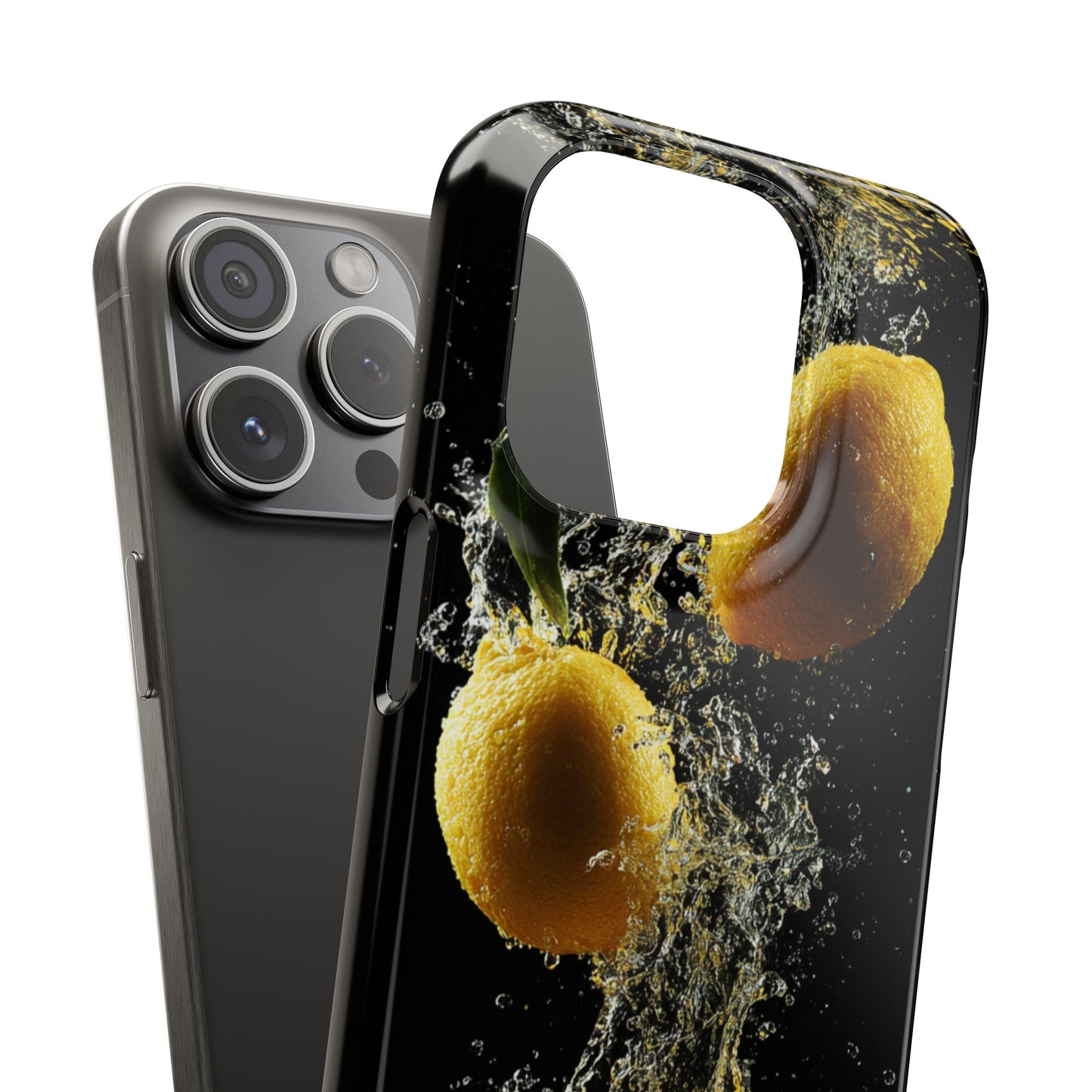 Lemon Splash Phone Case - Vibrant Snap Case, Fruit Lover Gift, Summer Vibes, Kitchen Decor, Unique Phone Accessories