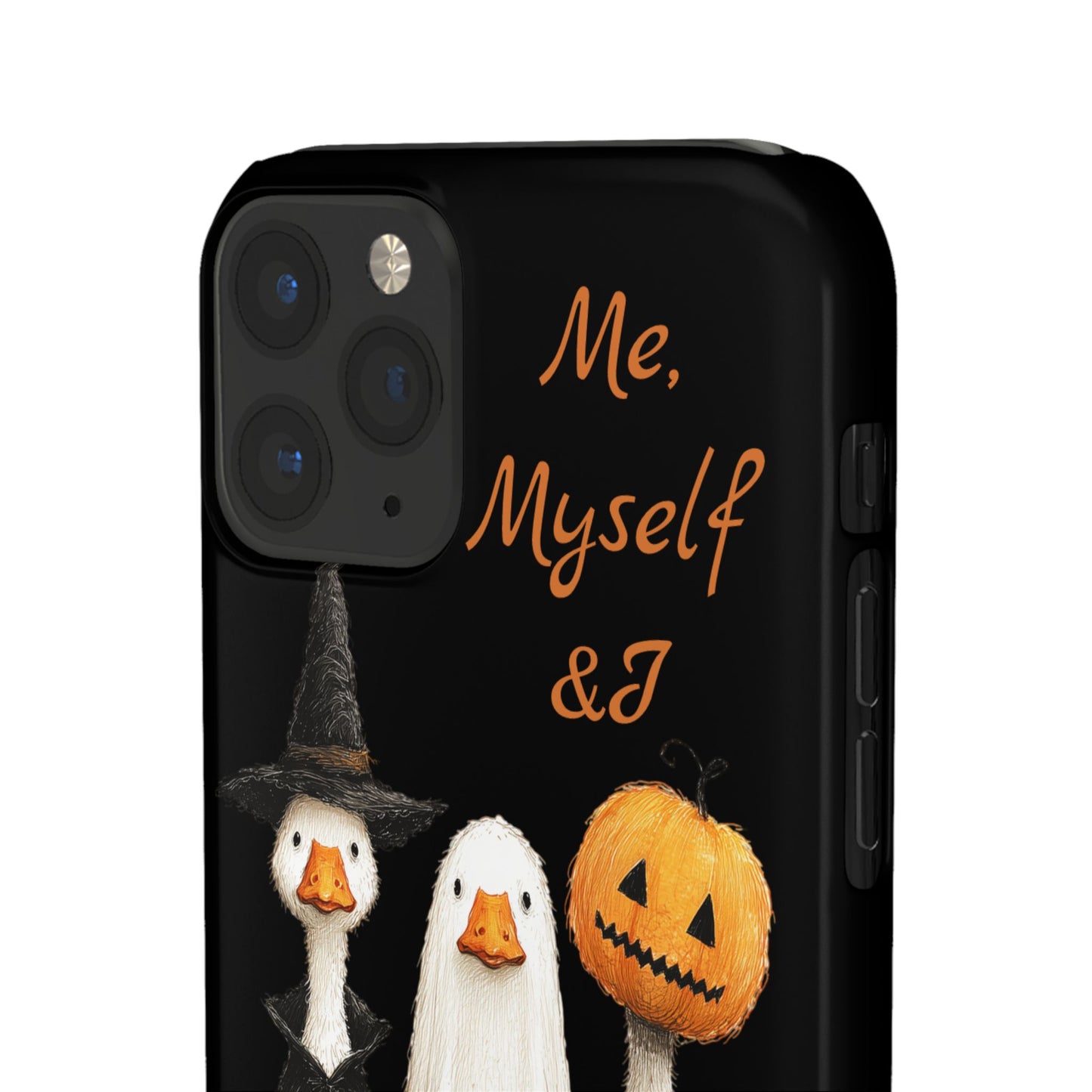 Halloween Goose Snap Case, Funny Goose Phone Case, Fall Accessories, Cute Halloween Gift, Me Myself & I Design