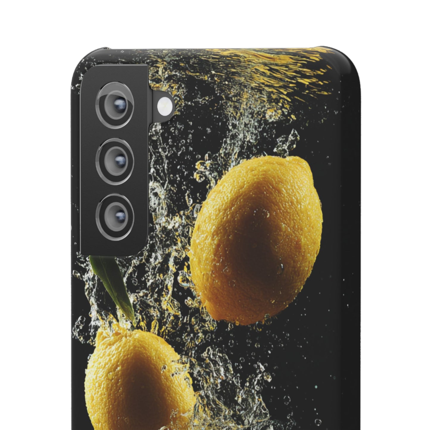 Lemon Splash Phone Case - Vibrant Snap Case, Fruit Lover Gift, Summer Vibes, Kitchen Decor, Unique Phone Accessories