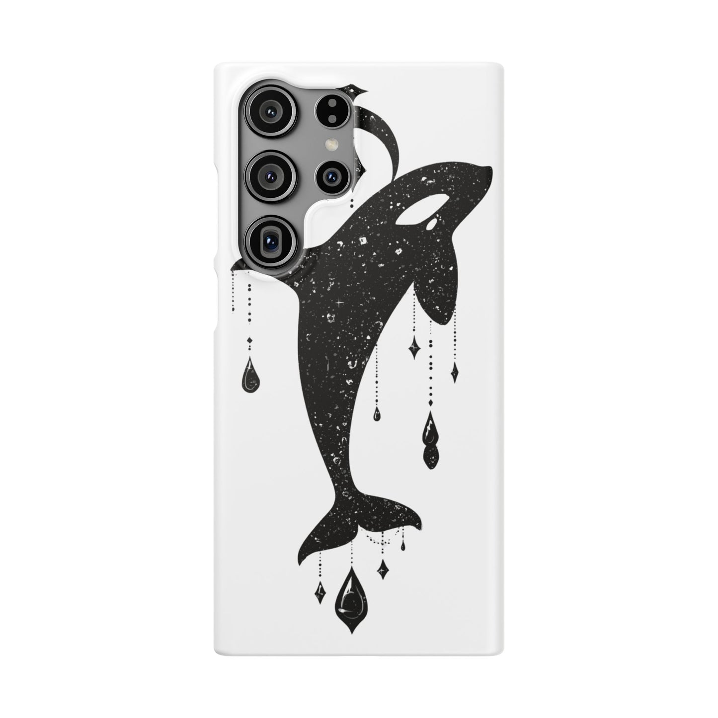Celestial Orca Snap Case | Phone Cover, Whale Lover Gift, Cosmic Decor, Unique Art, Ocean Vibe