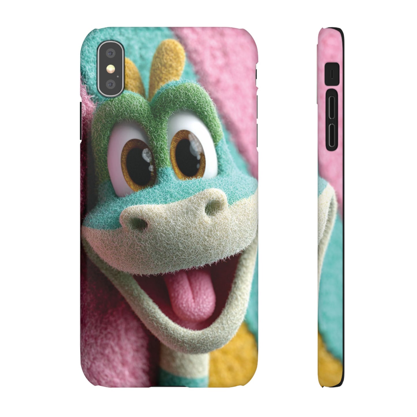 Fun Dino Snap Case for Kids | Cute Phone Cover | Colorful Mobile Accessory | Birthday Gift | Child's Tech Style