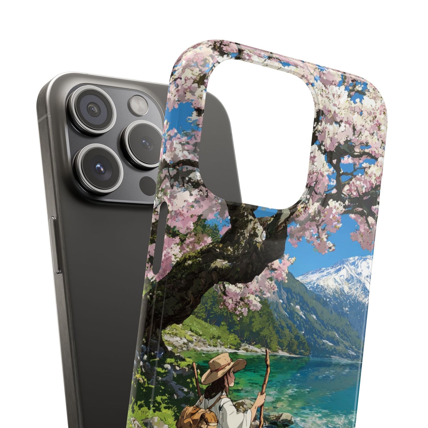 Nature-Inspired Snap Cases for Phone Protection, Floral Phone Covers, Cherry Blossom Aesthetic, Gifts for Nature Lovers, Spring Accessories